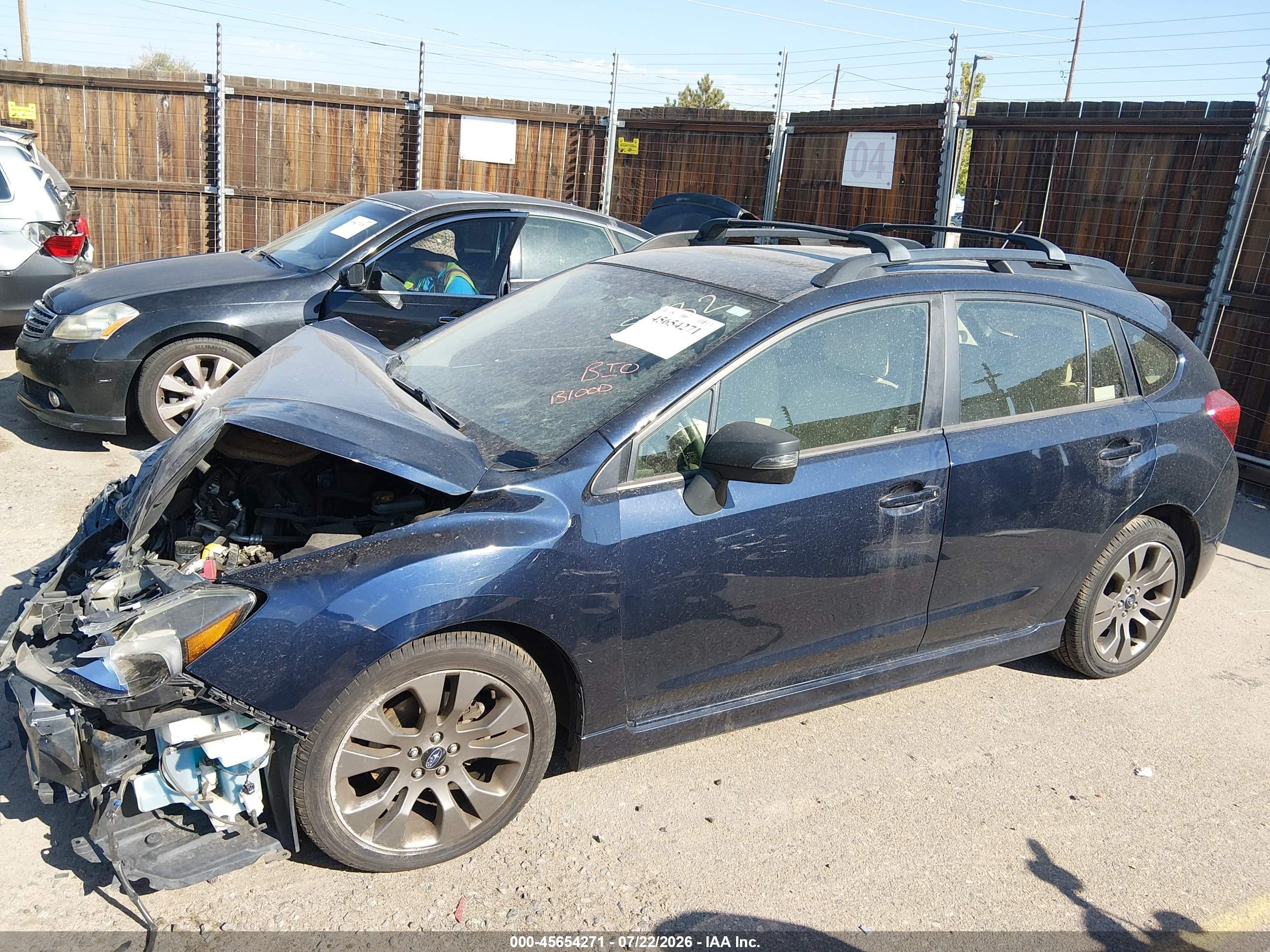 2015 Subaru Impreza 2.0i Sport Limited Navy vin: JF1GPAZ69FH324667