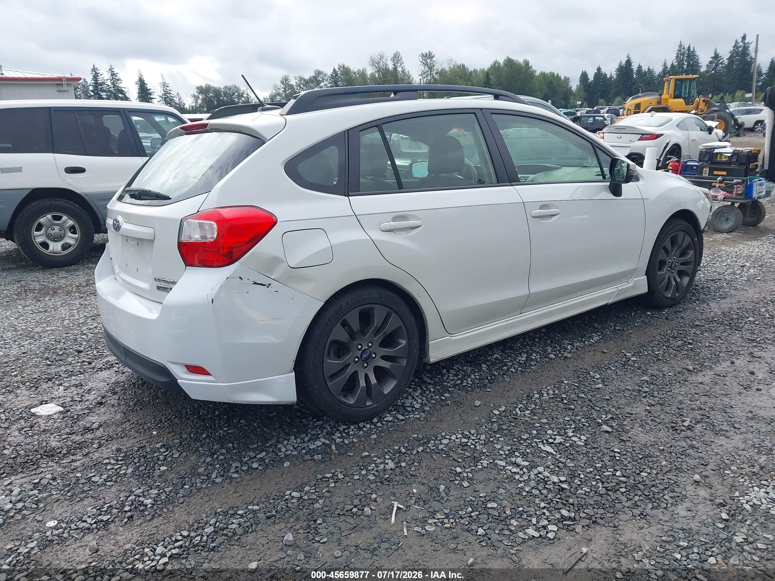 2015 Subaru Impreza 2.0i Sport Limited White vin: JF1GPAZ69FH327682