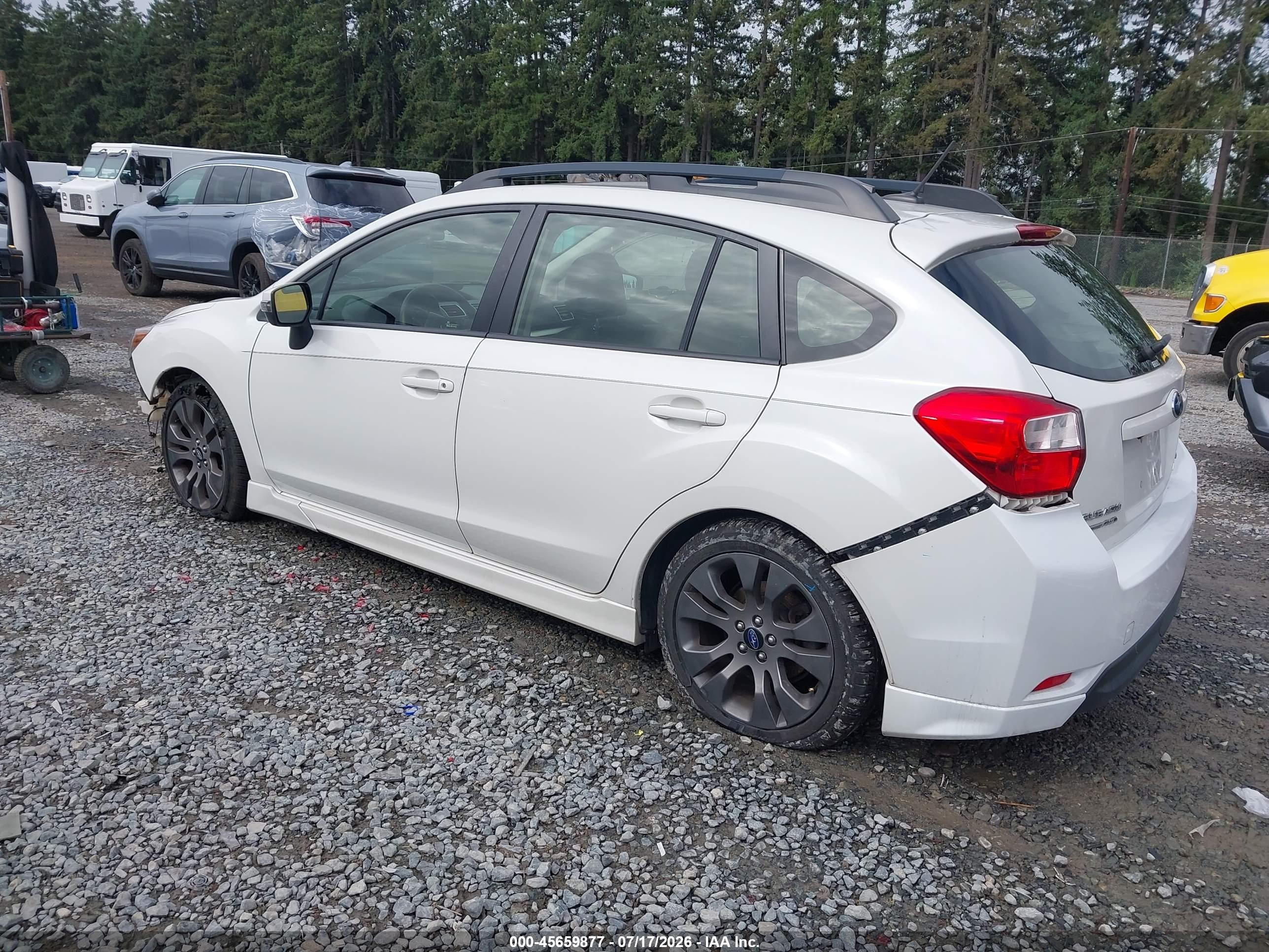 2015 Subaru Impreza 2.0i Sport Limited White vin: JF1GPAZ69FH327682