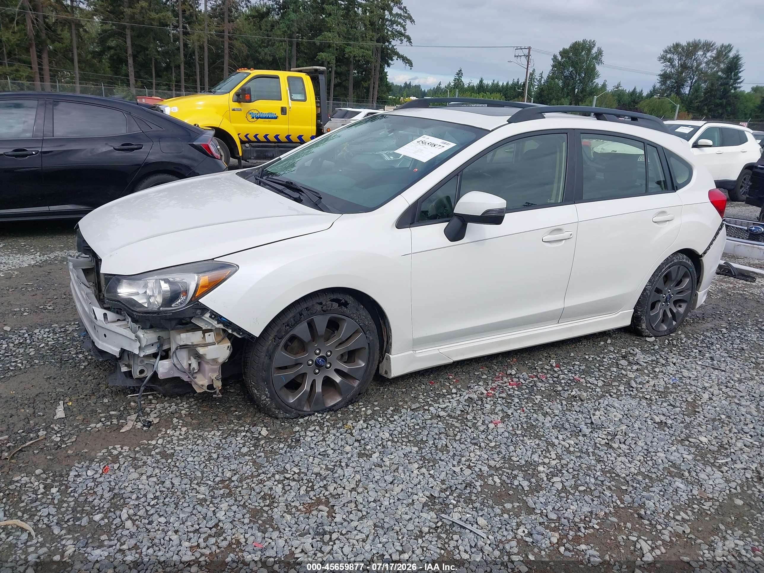 2015 Subaru Impreza 2.0i Sport Limited White vin: JF1GPAZ69FH327682