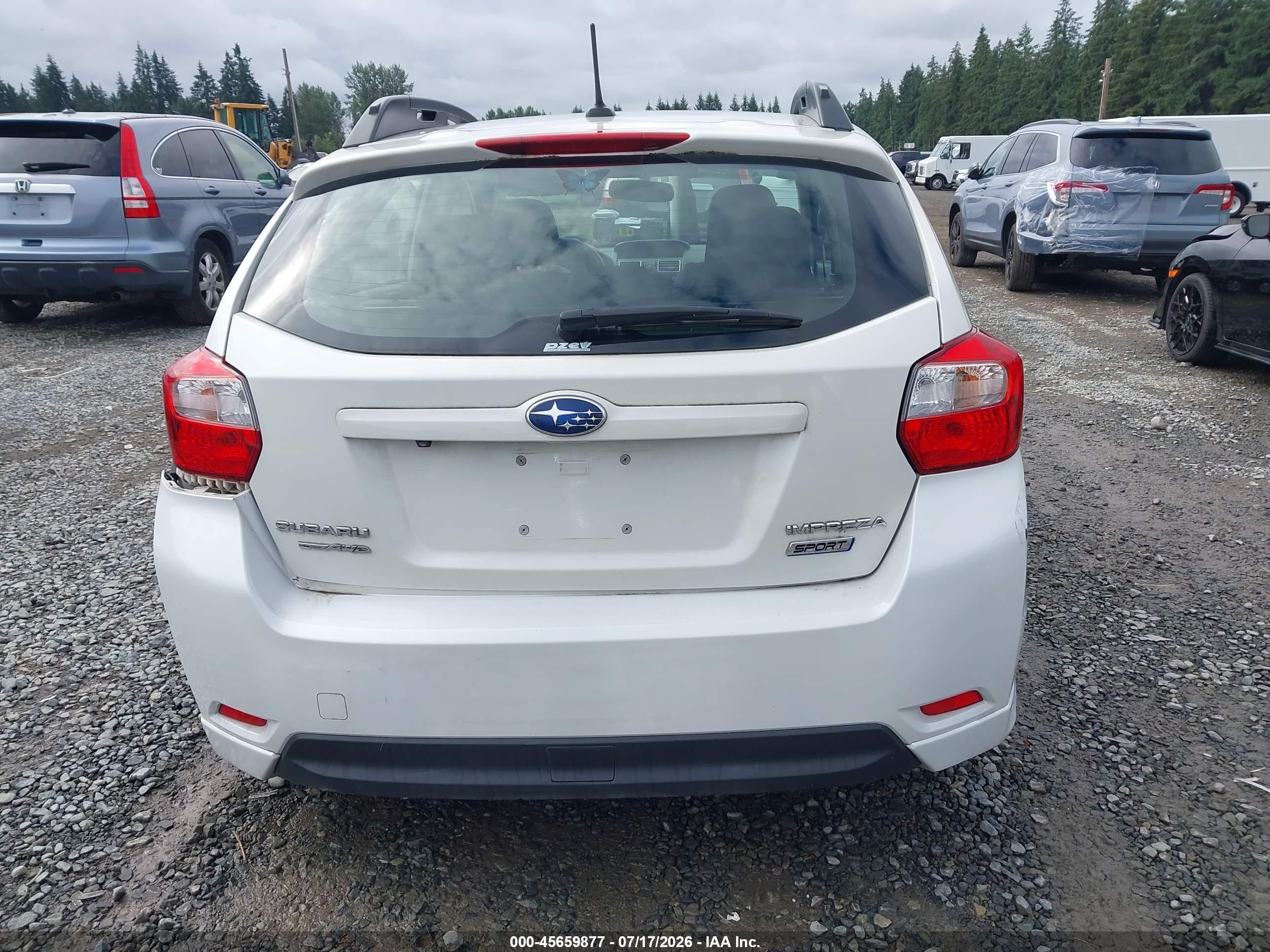 2015 Subaru Impreza 2.0i Sport Limited White vin: JF1GPAZ69FH327682
