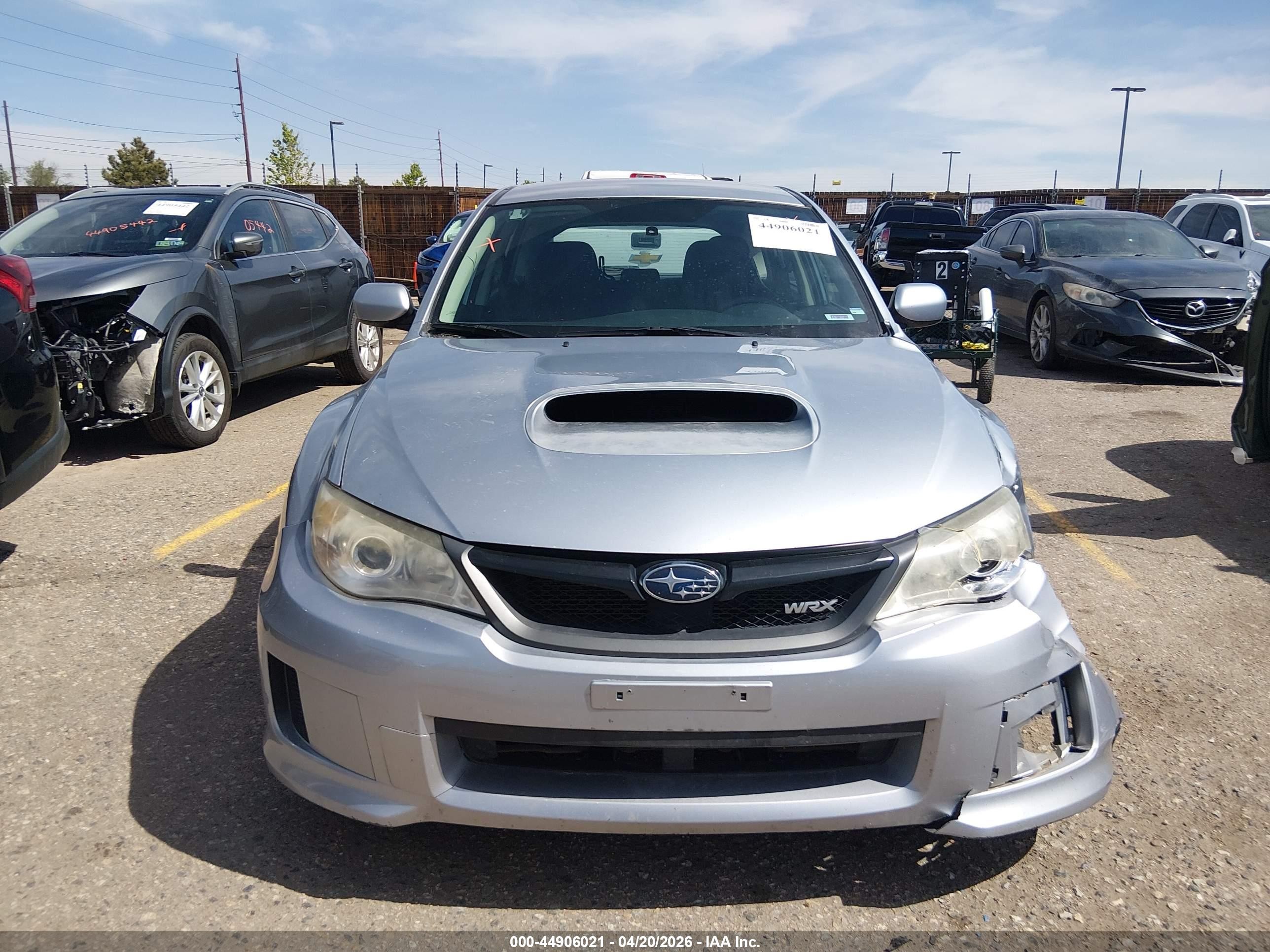 2012 Subaru Impreza Wrx Серебряный vin: JF1GR7E60CG225174