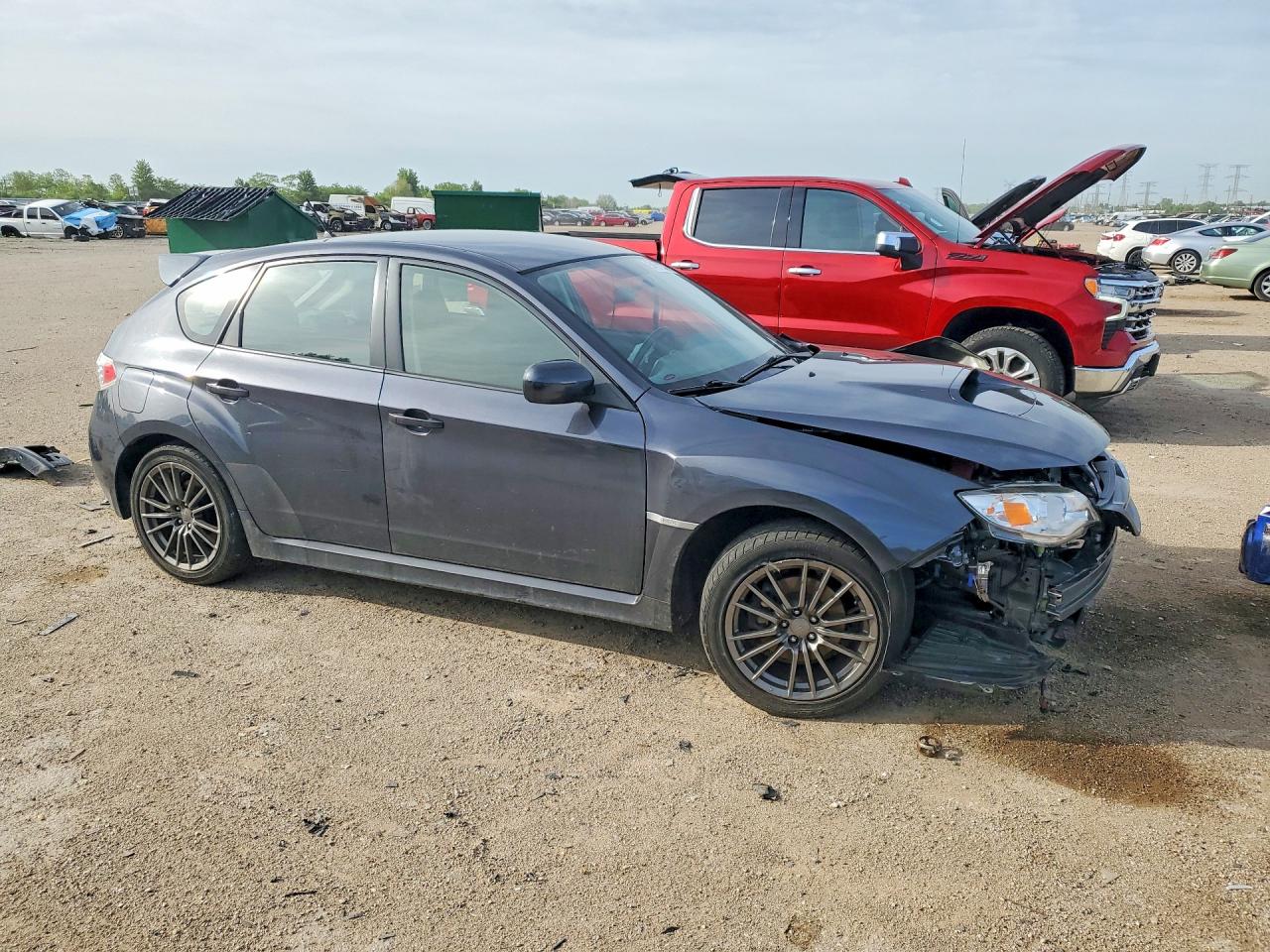 2012 Subaru Impreza Wrx Серый vin: JF1GR7E60CG245215