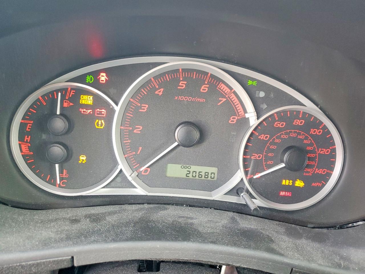 2012 Subaru Impreza Wrx Серый vin: JF1GR7E60CG245215