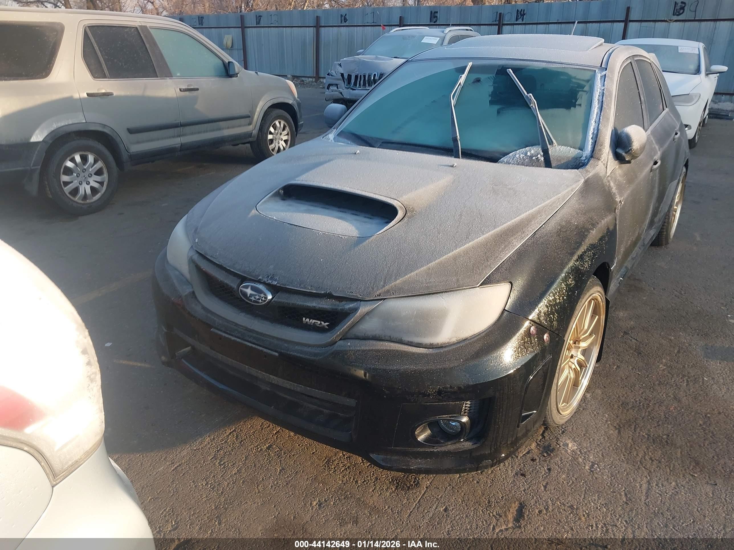 2014 Subaru Impreza Wrx Premium Черный vin: JF1GR7E60EG216526