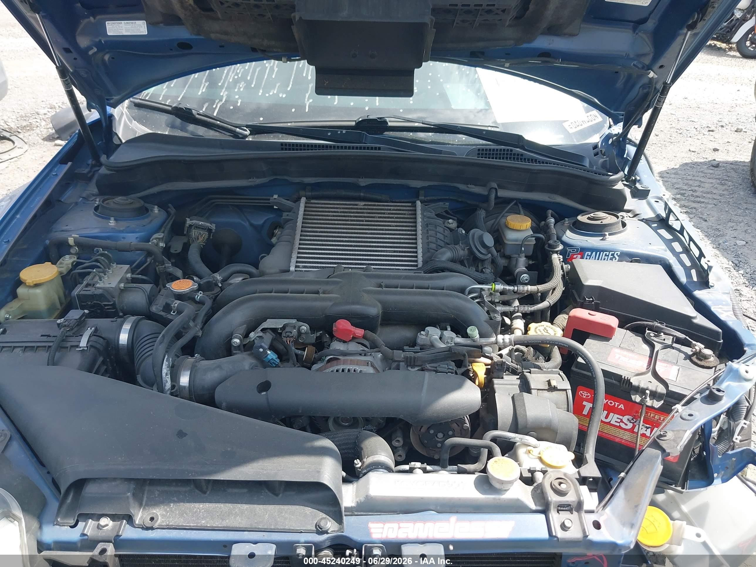 2014 Subaru Impreza Wrx   Blue vin: JF1GR7E60EG242396