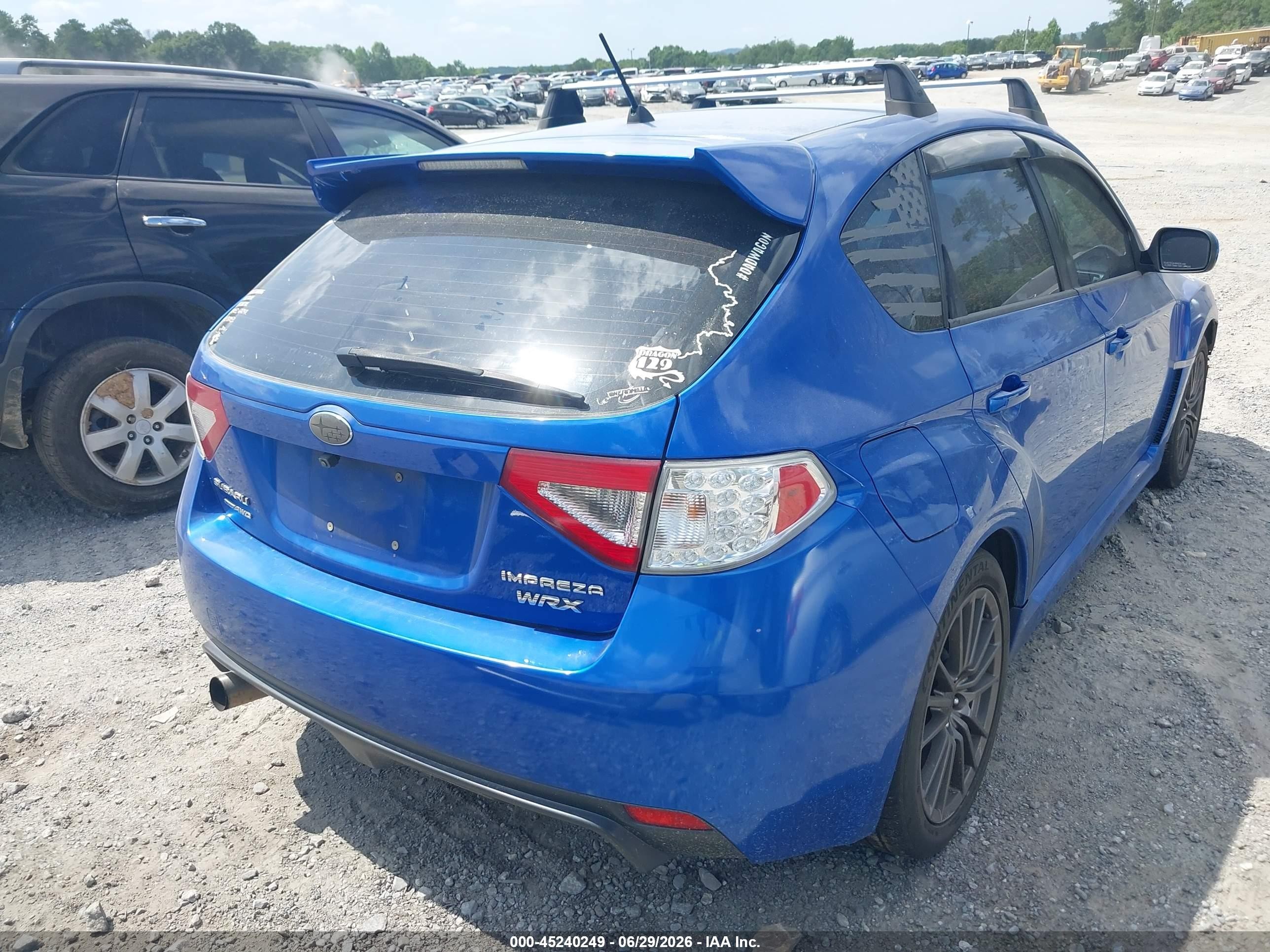 2014 Subaru Impreza Wrx   Blue vin: JF1GR7E60EG242396