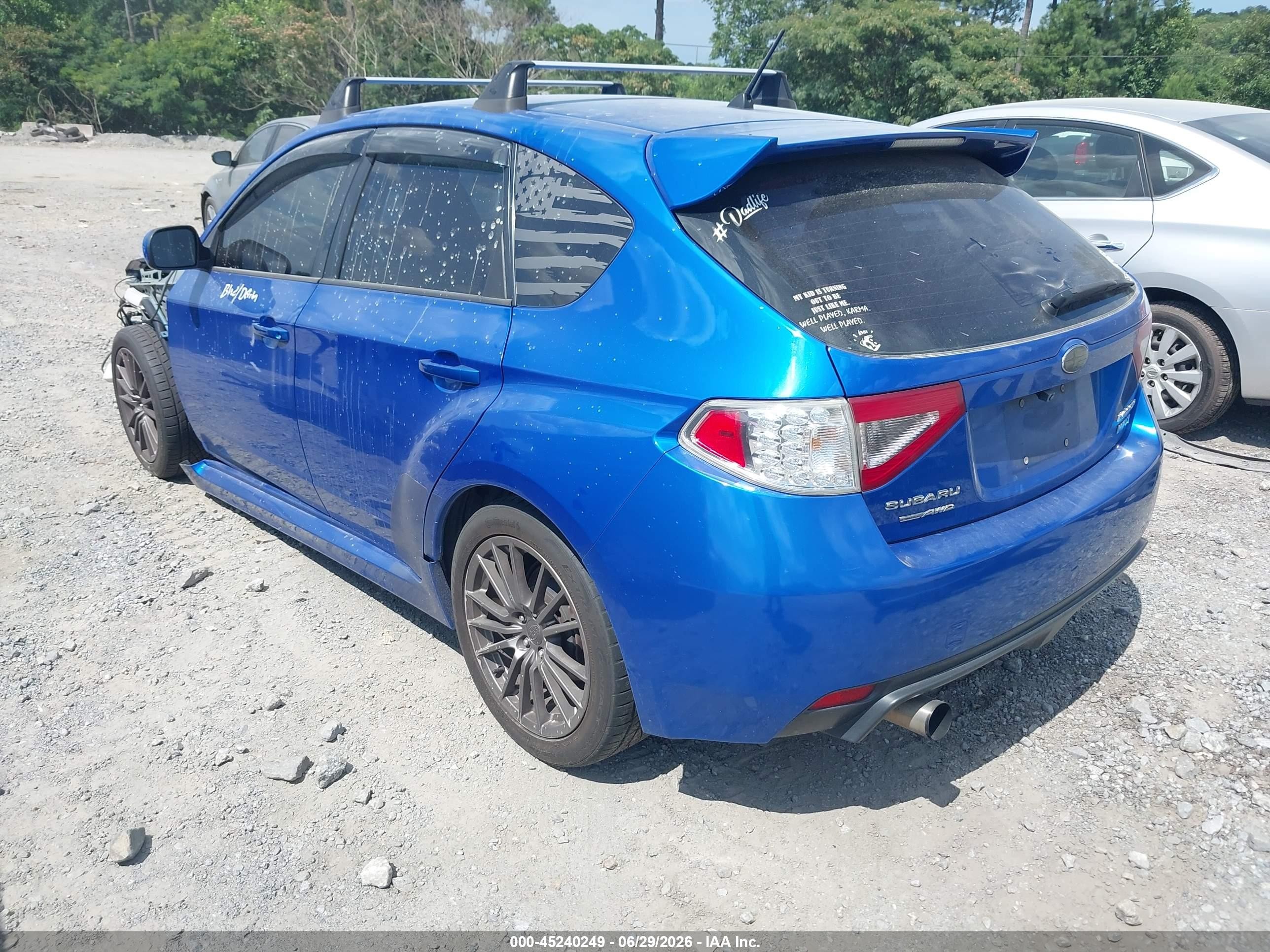 2014 Subaru Impreza Wrx   Blue vin: JF1GR7E60EG242396