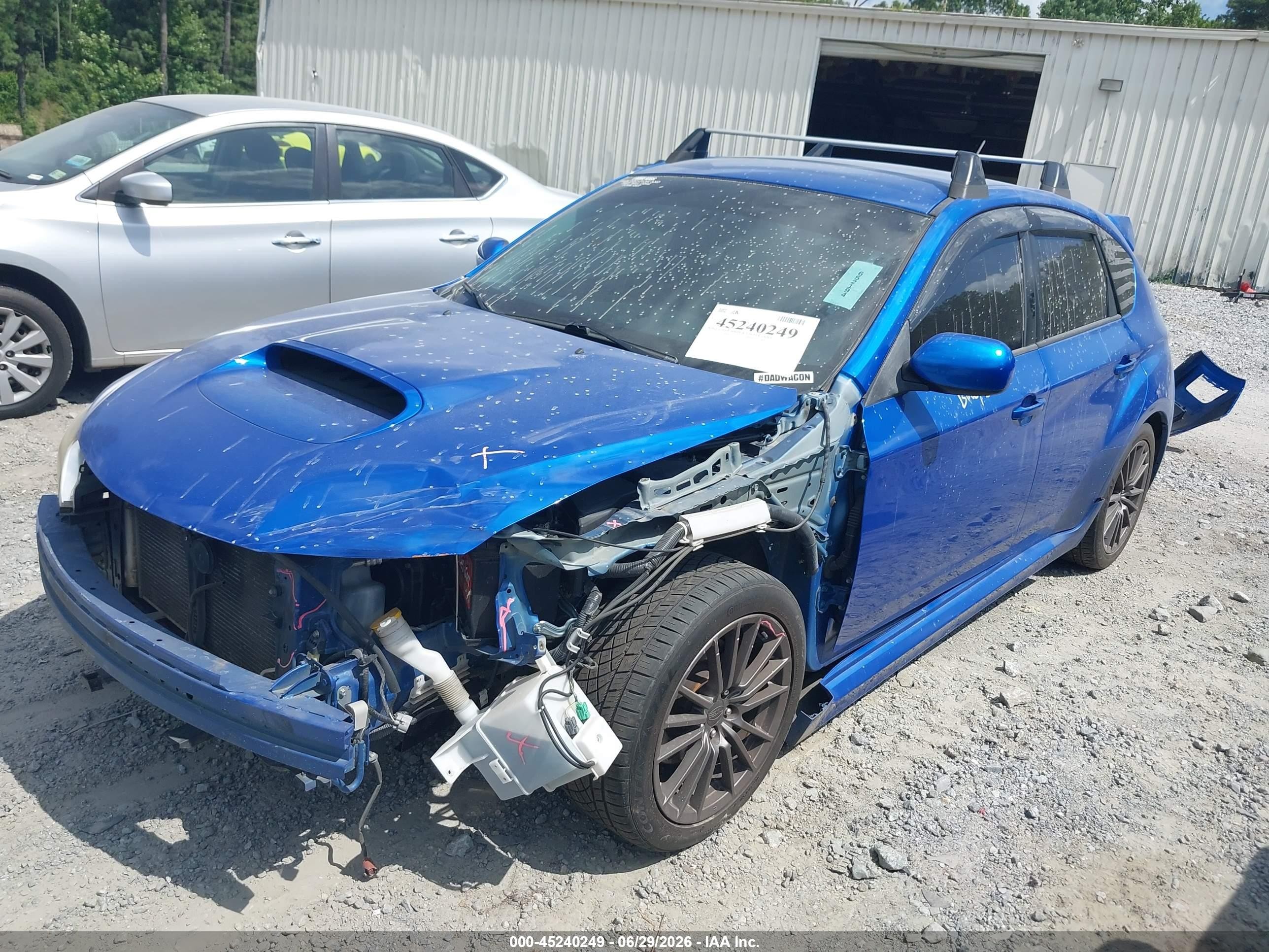 2014 Subaru Impreza Wrx   Blue vin: JF1GR7E60EG242396