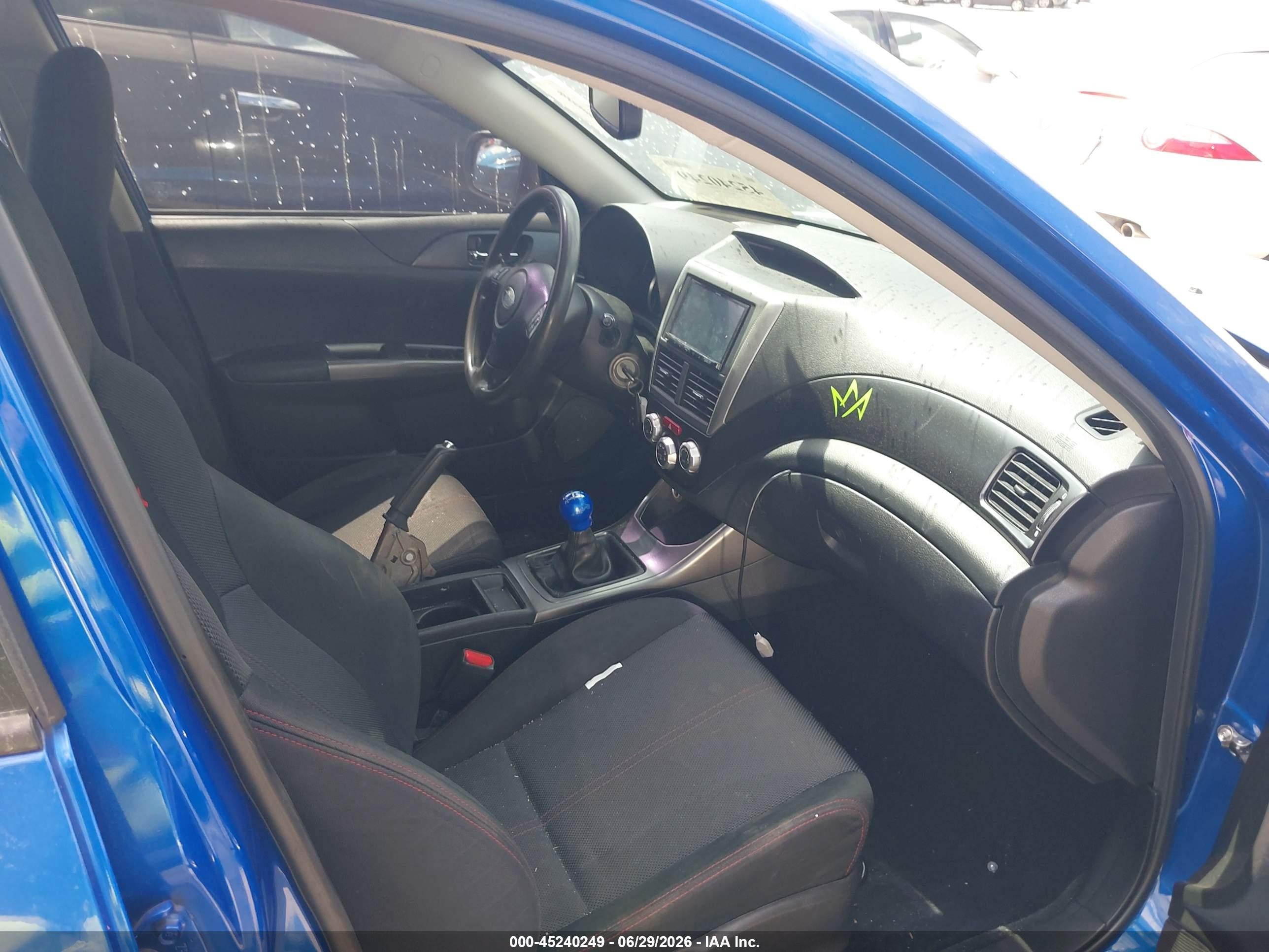 2014 Subaru Impreza Wrx   Blue vin: JF1GR7E60EG242396