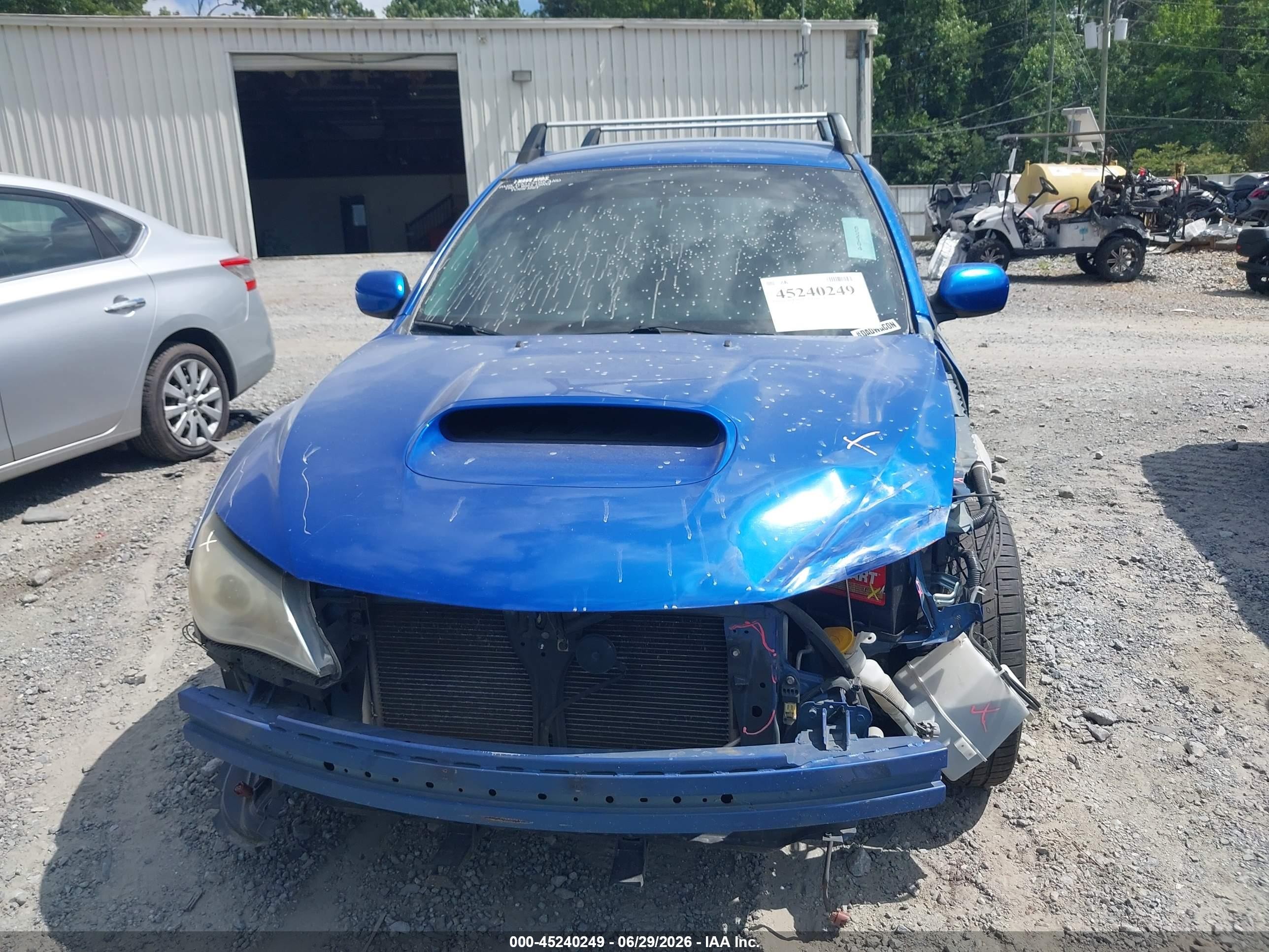 2014 Subaru Impreza Wrx   Blue vin: JF1GR7E60EG242396