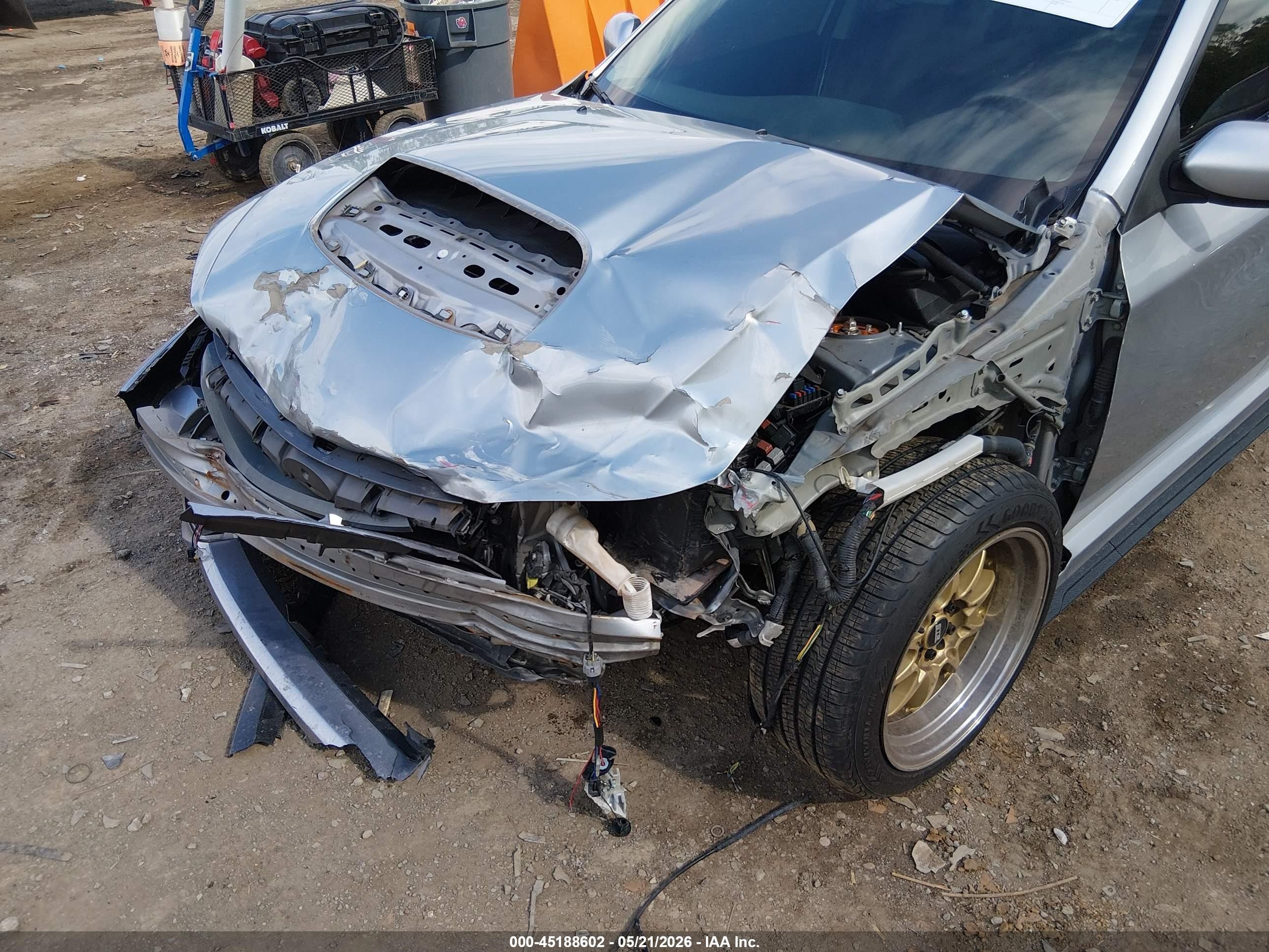2013 Subaru Impreza Wrx   Silver vin: JF1GR7E61DG217604