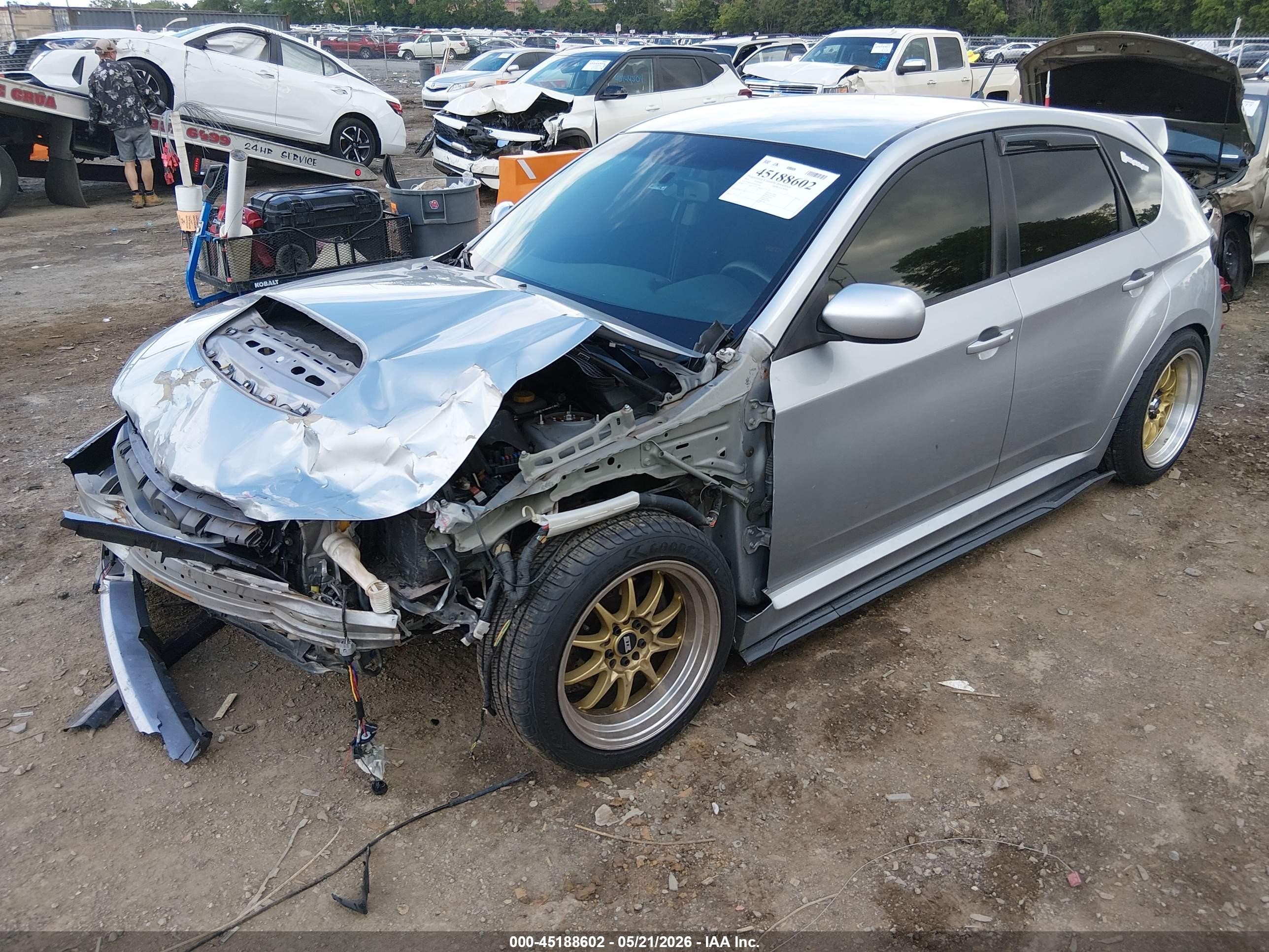 2013 Subaru Impreza Wrx   Silver vin: JF1GR7E61DG217604