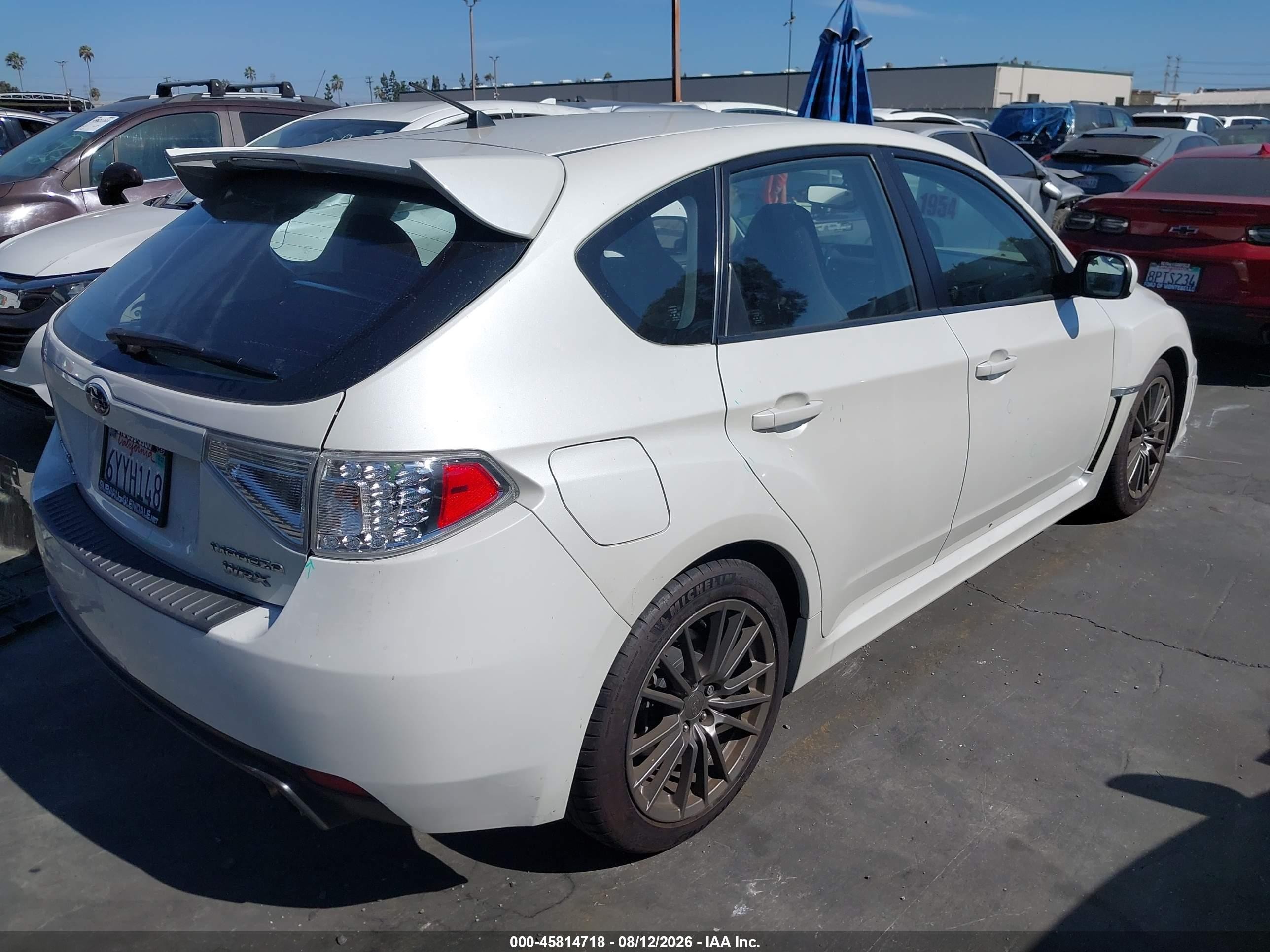 2013 Subaru Impreza Wrx   White vin: JF1GR7E61DG800030