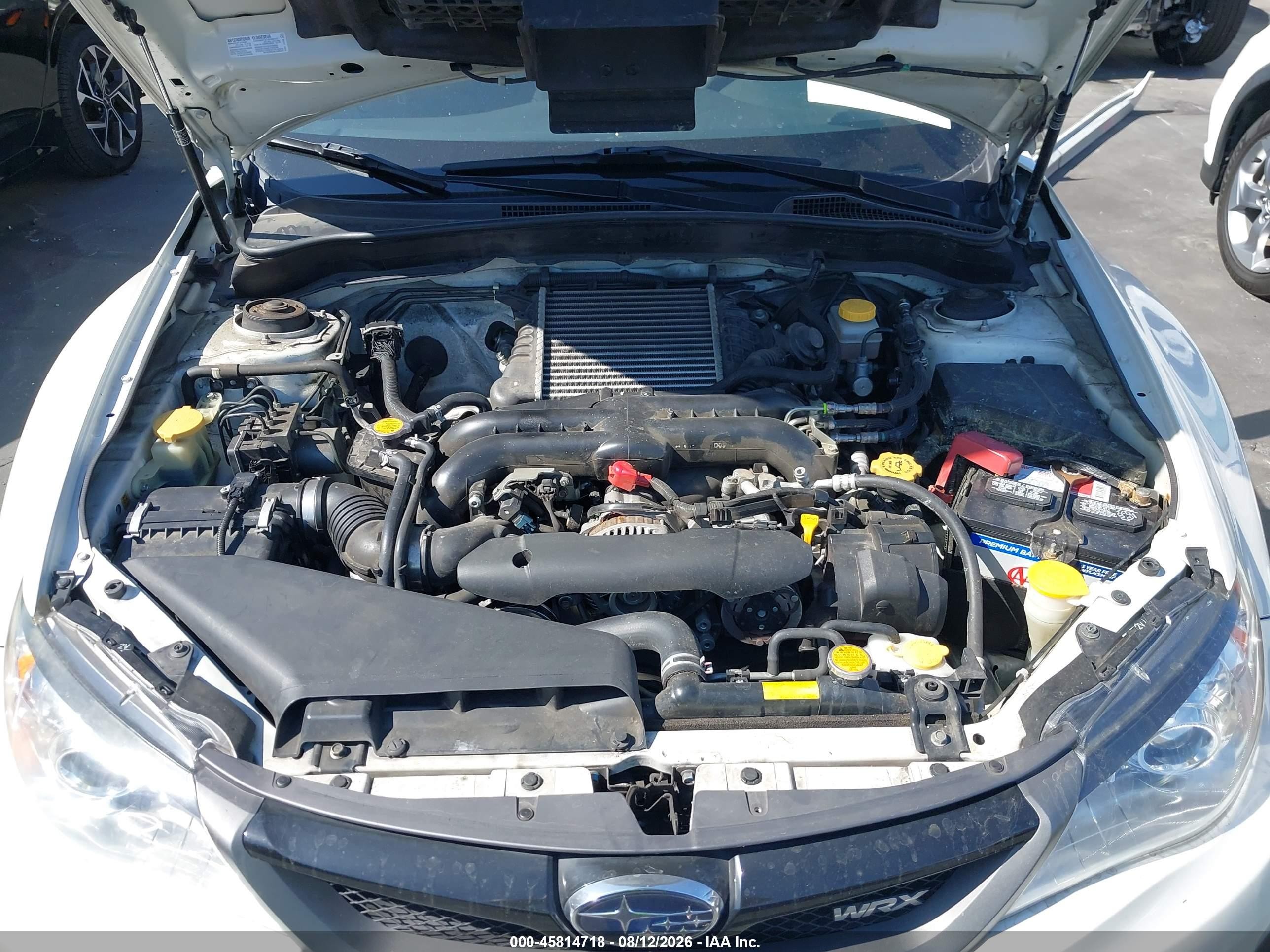 2013 Subaru Impreza Wrx   White vin: JF1GR7E61DG800030