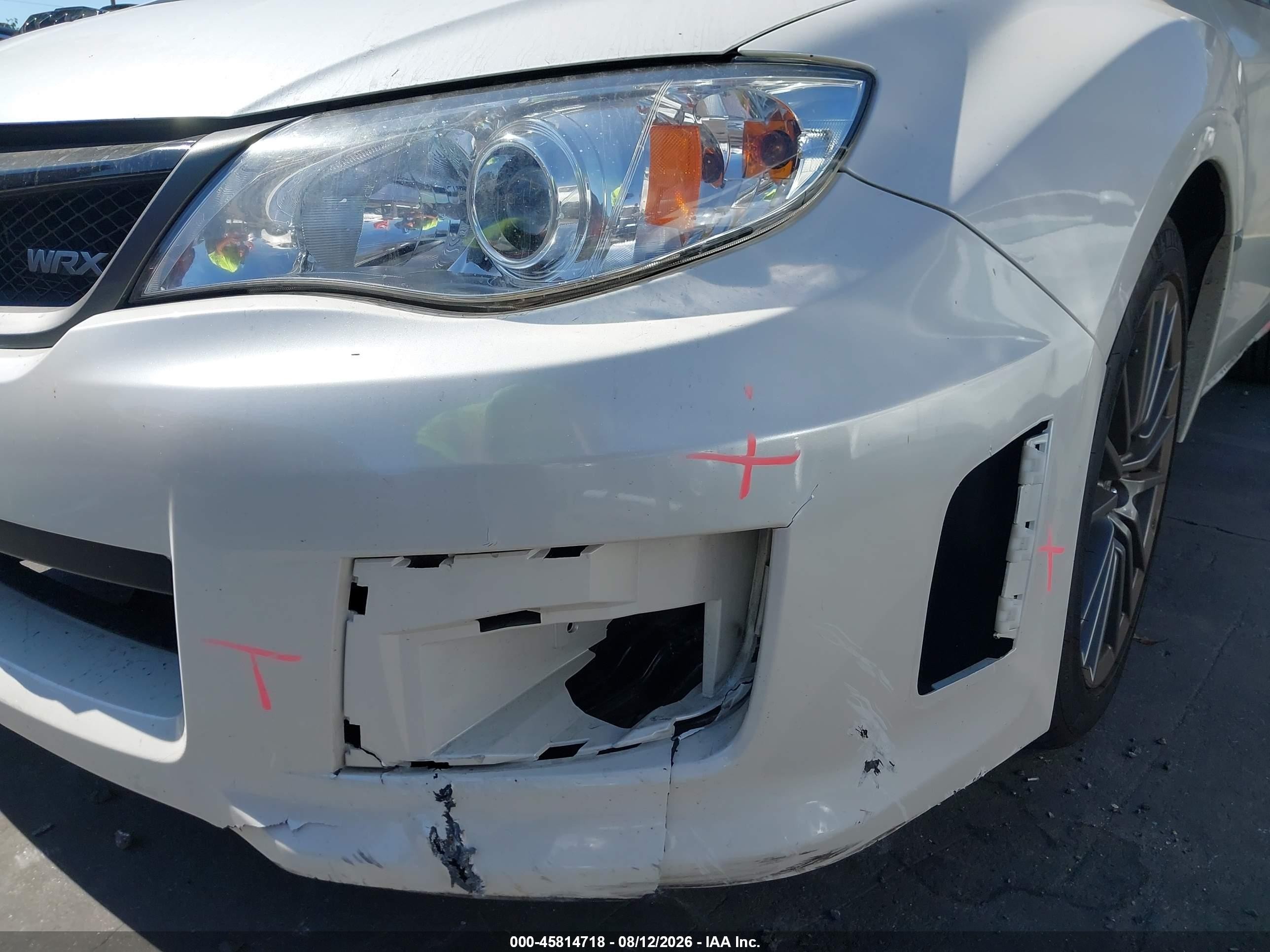 2013 Subaru Impreza Wrx   White vin: JF1GR7E61DG800030