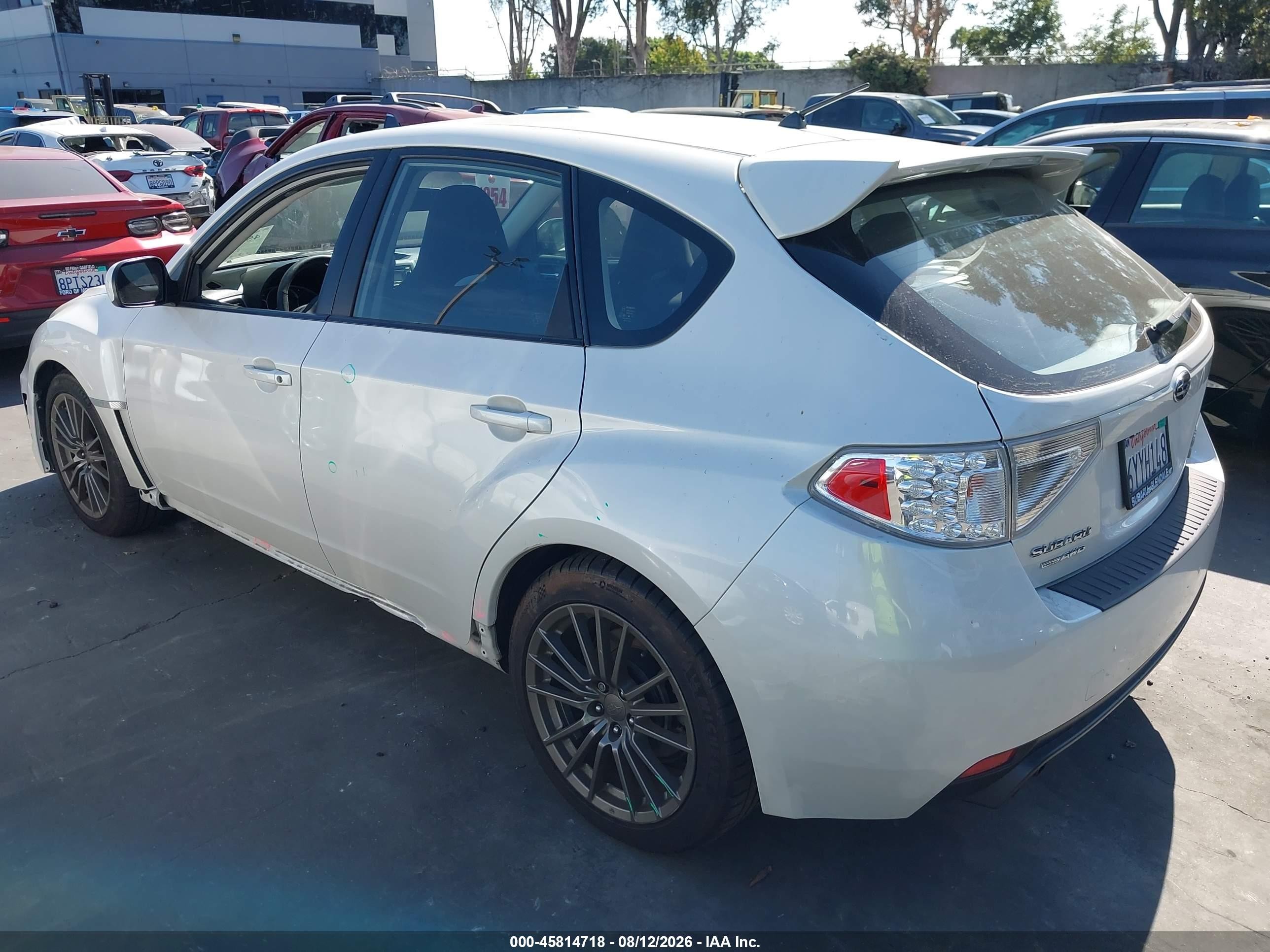 2013 Subaru Impreza Wrx   White vin: JF1GR7E61DG800030