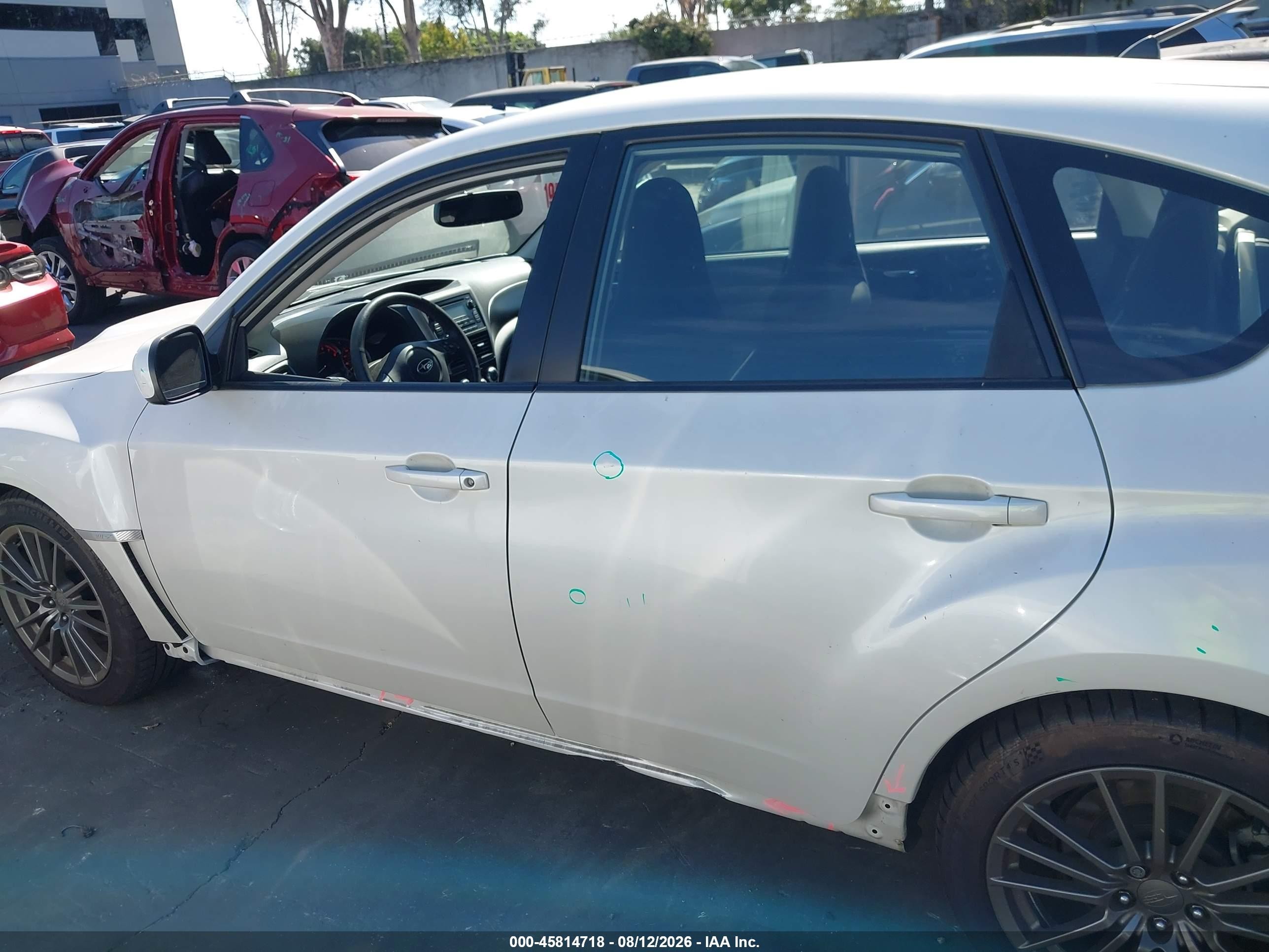 2013 Subaru Impreza Wrx   White vin: JF1GR7E61DG800030