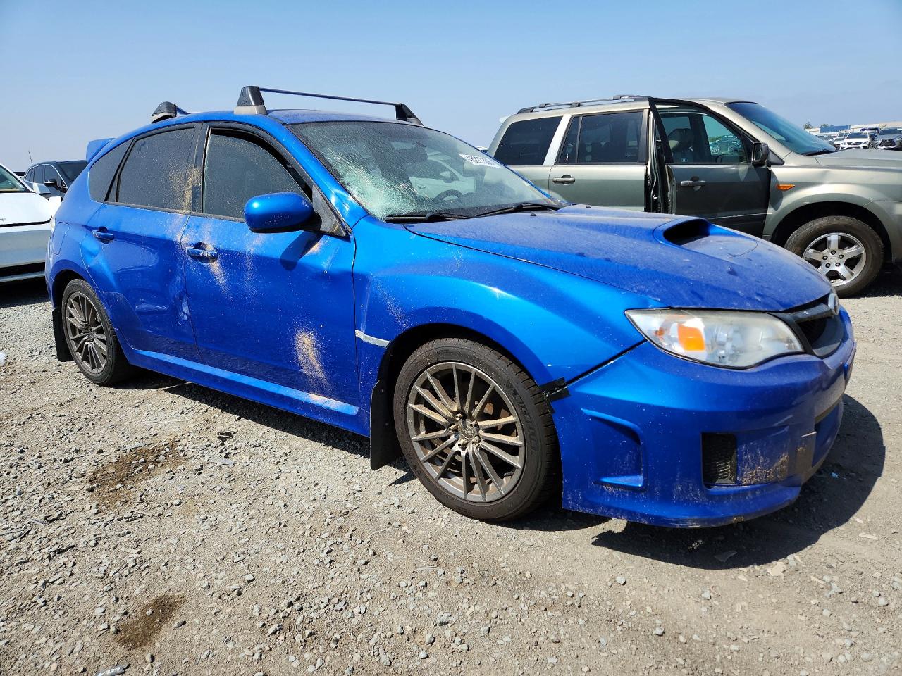 2014 Subaru Impreza Wrx Blue vin: JF1GR7E61EG207124