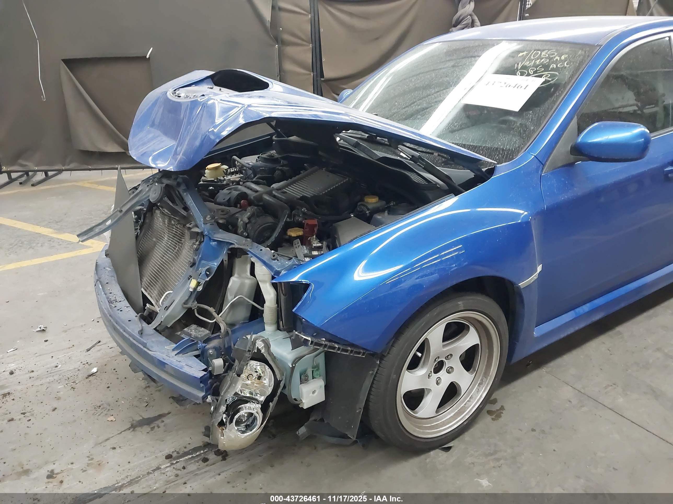 2014 Subaru Impreza Wrx   Синий vin: JF1GR7E61EG259465