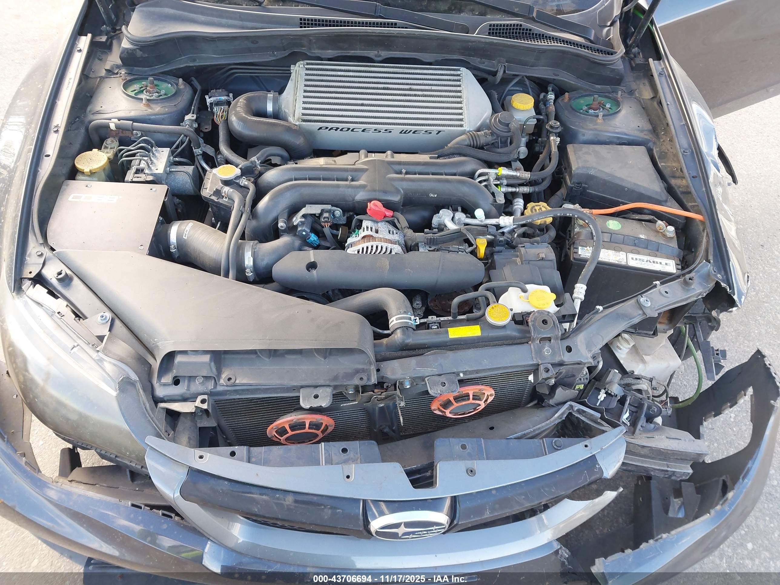 2014 Subaru Impreza Wrx   Gray vin: JF1GR7E62EG248068