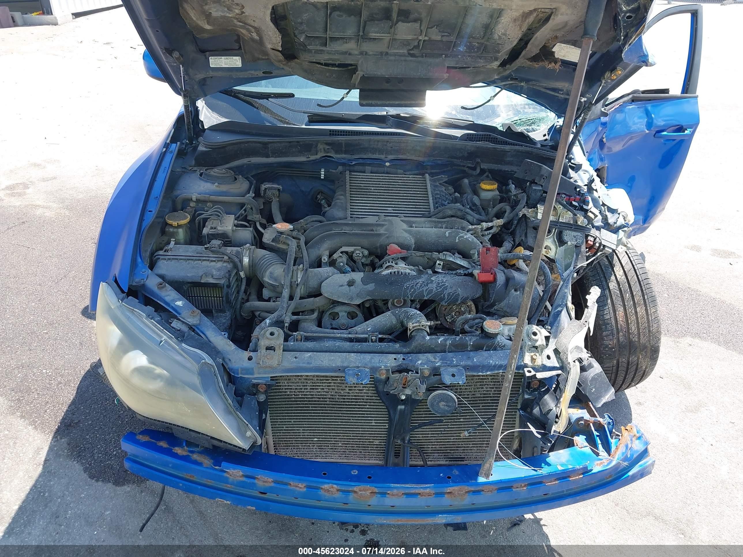 2011 Subaru Impreza Wrx Blue vin: JF1GR7E63BG807574