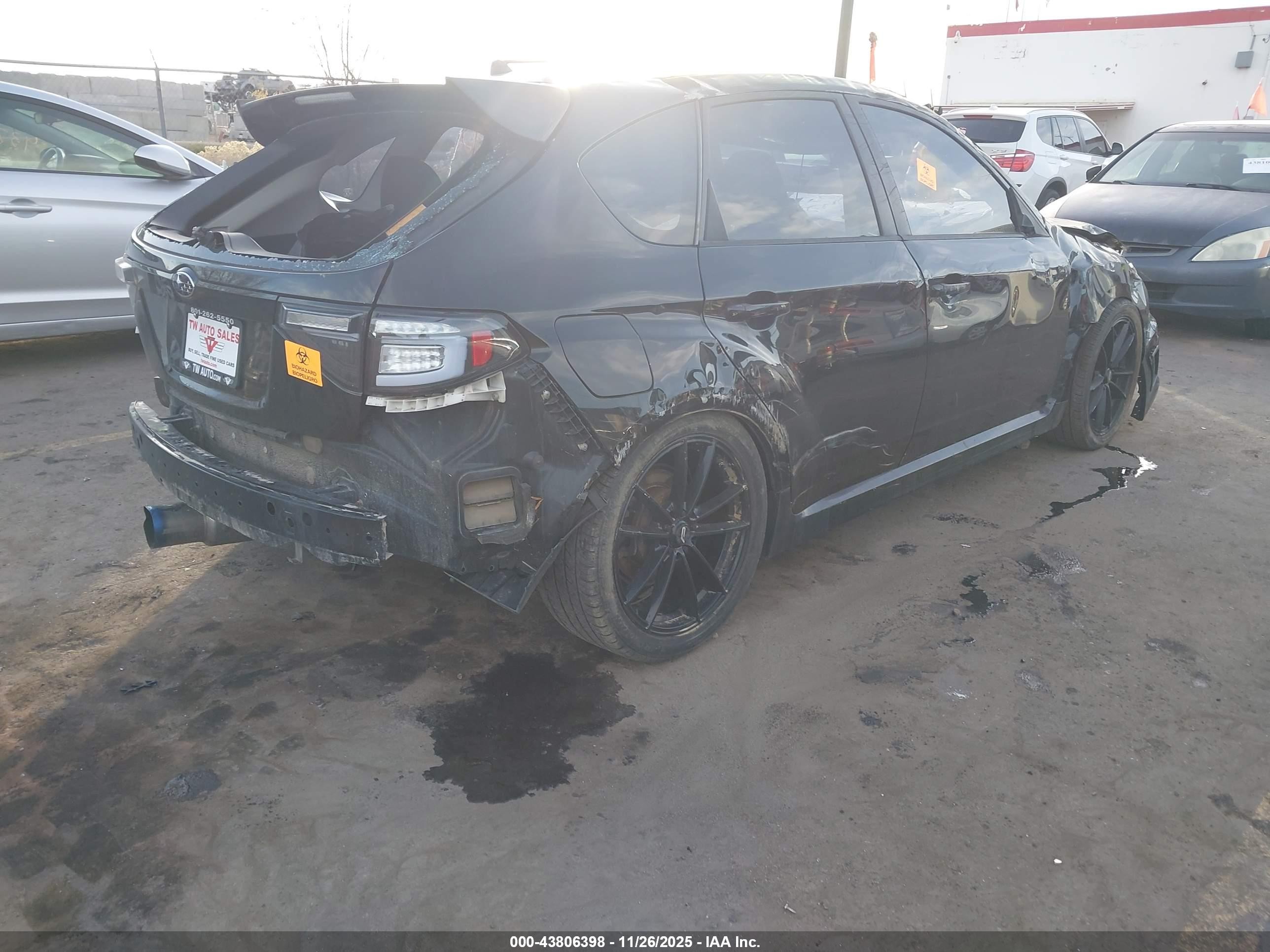 2014 Subaru Impreza Wrx   Black vin: JF1GR7E63EG268877