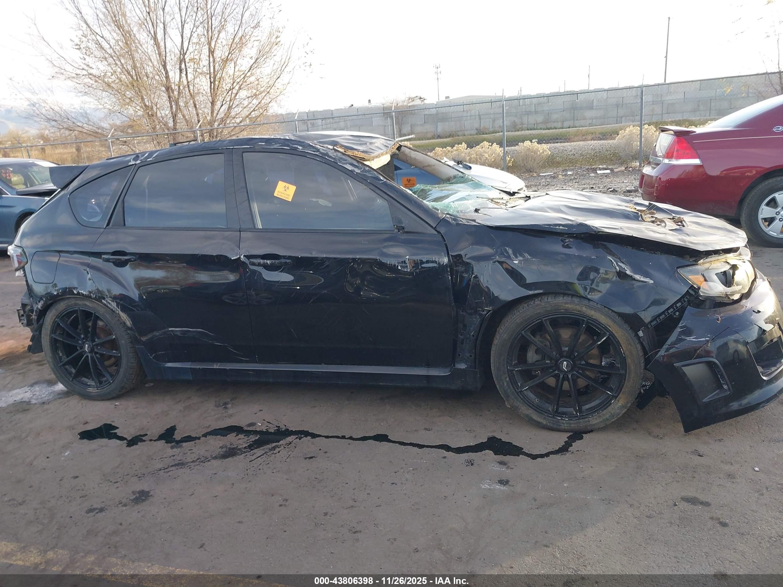2014 Subaru Impreza Wrx   Black vin: JF1GR7E63EG268877