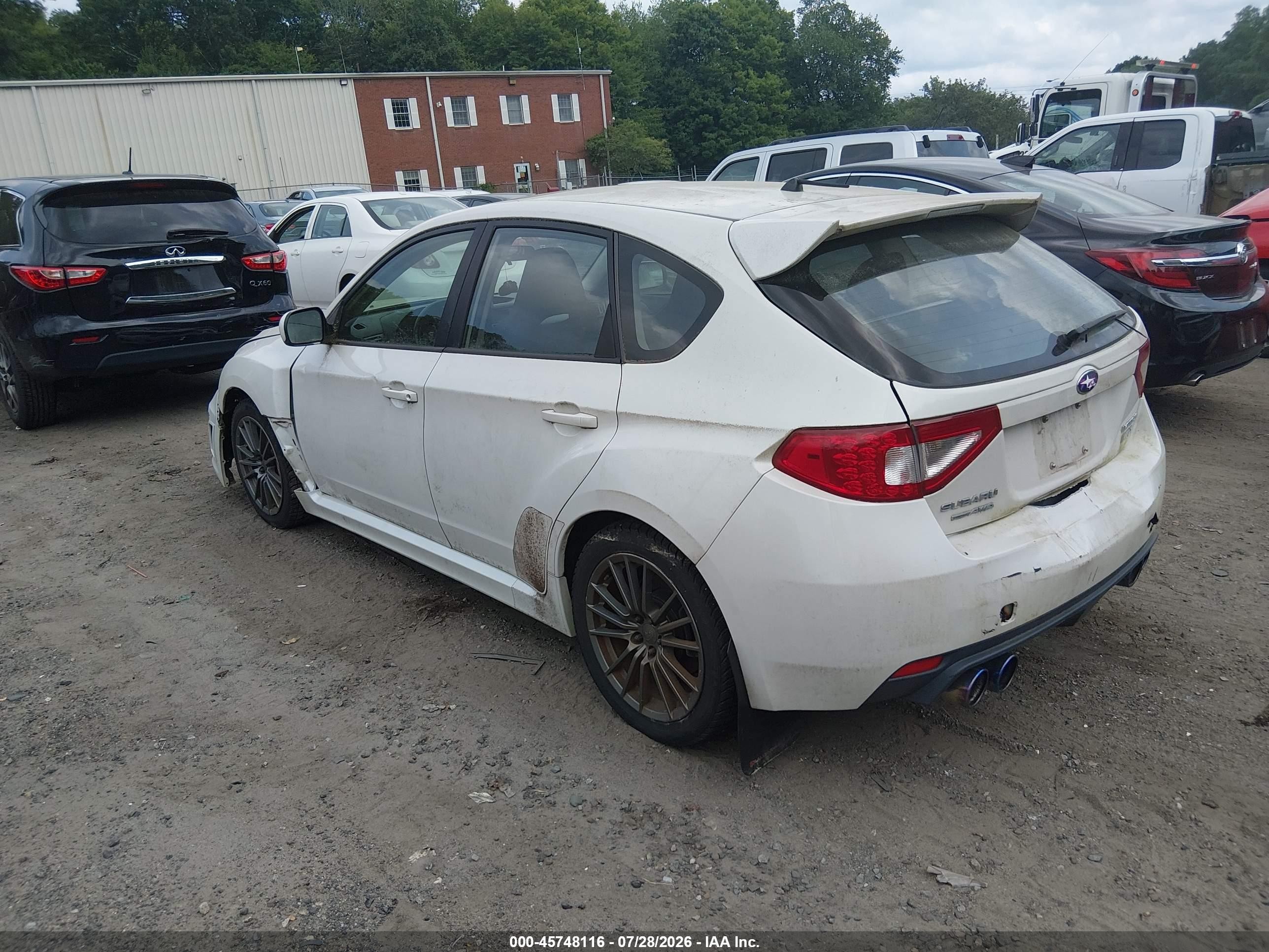 2011 Subaru Impreza Wrx Premium White vin: JF1GR7E64BG832189