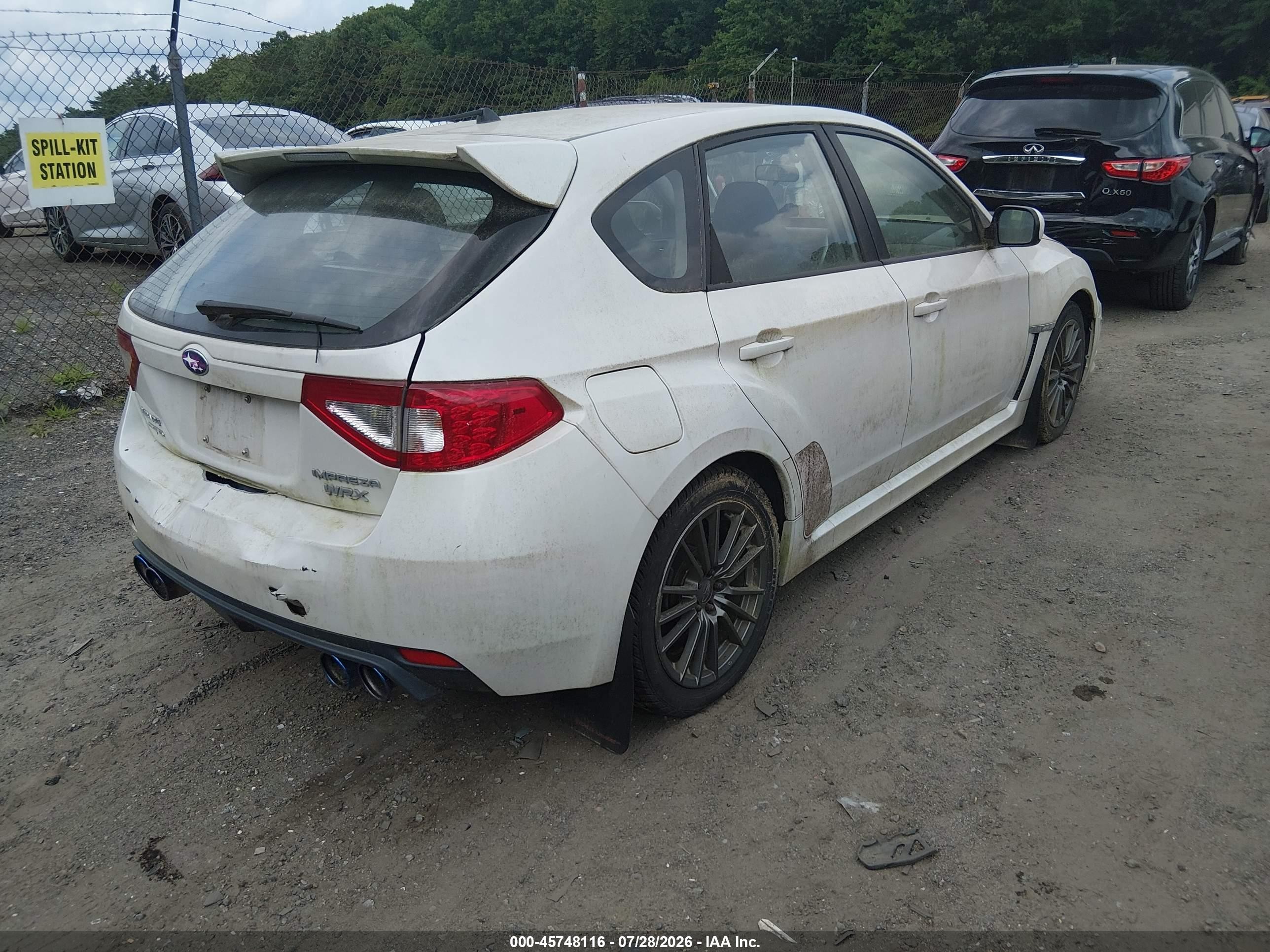 2011 Subaru Impreza Wrx Premium White vin: JF1GR7E64BG832189