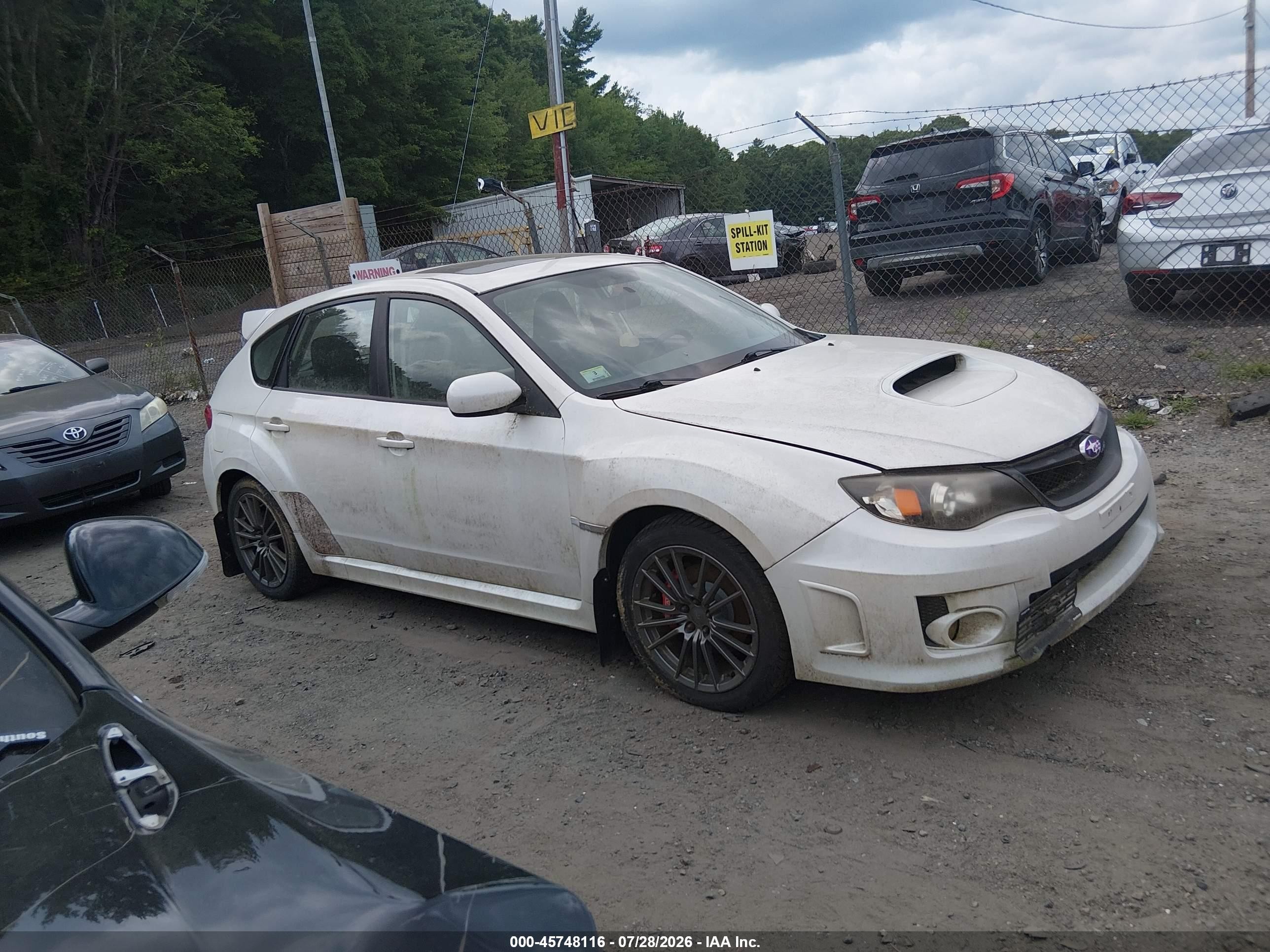 2011 Subaru Impreza Wrx Premium White vin: JF1GR7E64BG832189