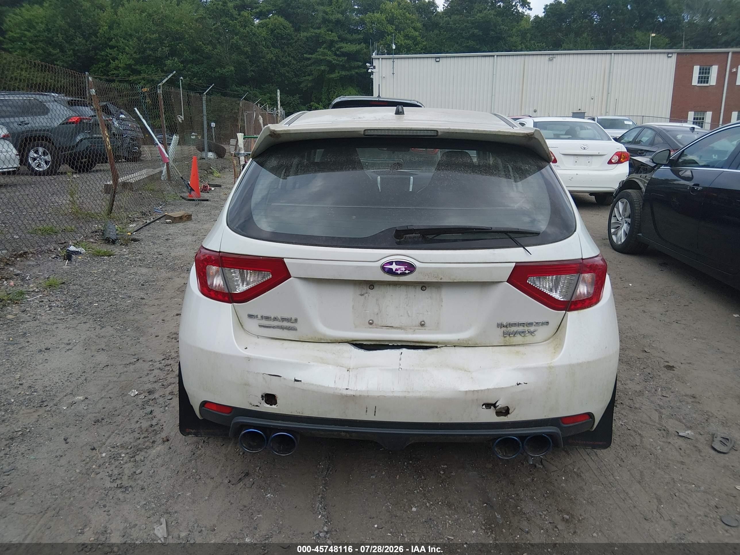 2011 Subaru Impreza Wrx Premium White vin: JF1GR7E64BG832189