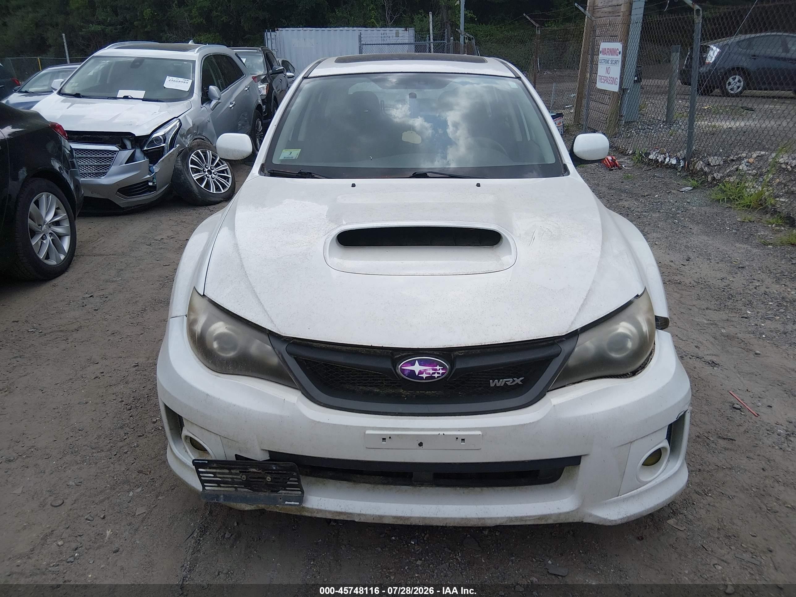 2011 Subaru Impreza Wrx Premium White vin: JF1GR7E64BG832189