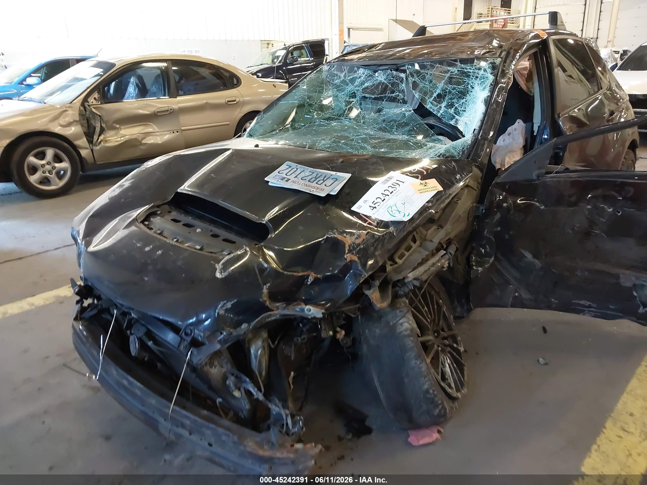 2011 Subaru Impreza Wrx Black vin: JF1GR7E64BG832564