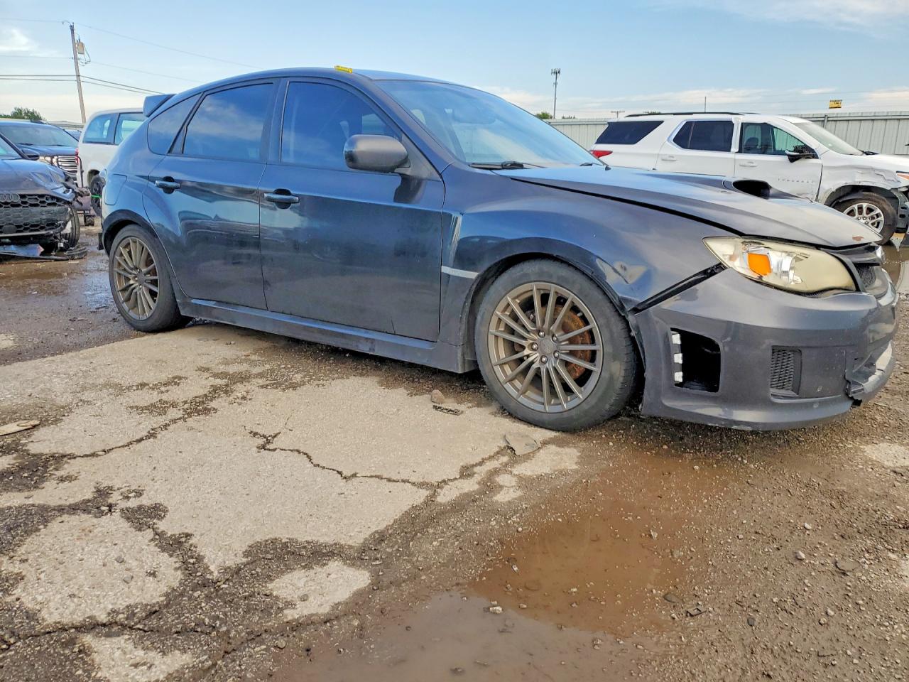 2014 Subaru Impreza Wrx Gray vin: JF1GR7E64EG242949