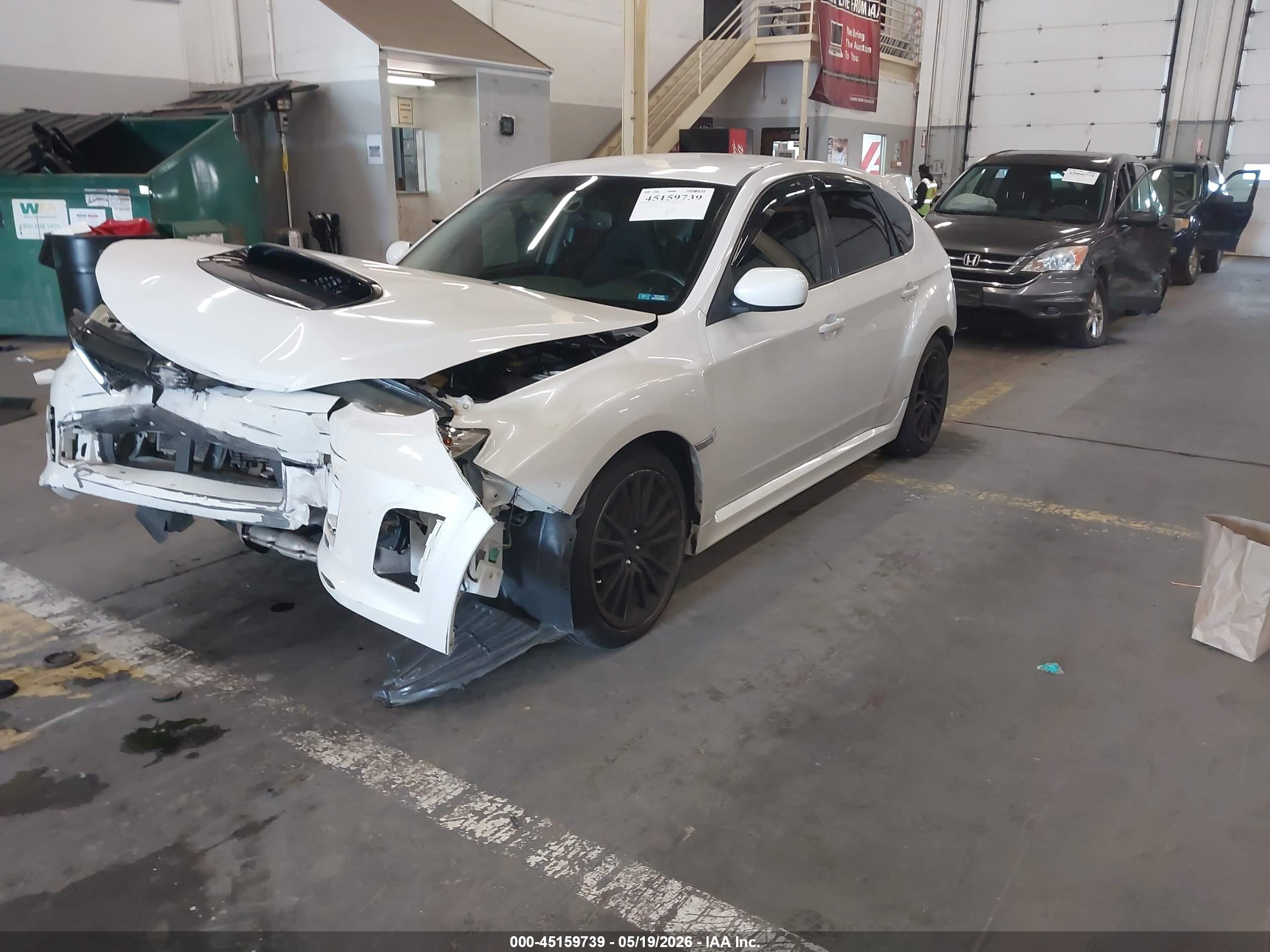 2013 Subaru Impreza Wrx   White vin: JF1GR7E65DG206377