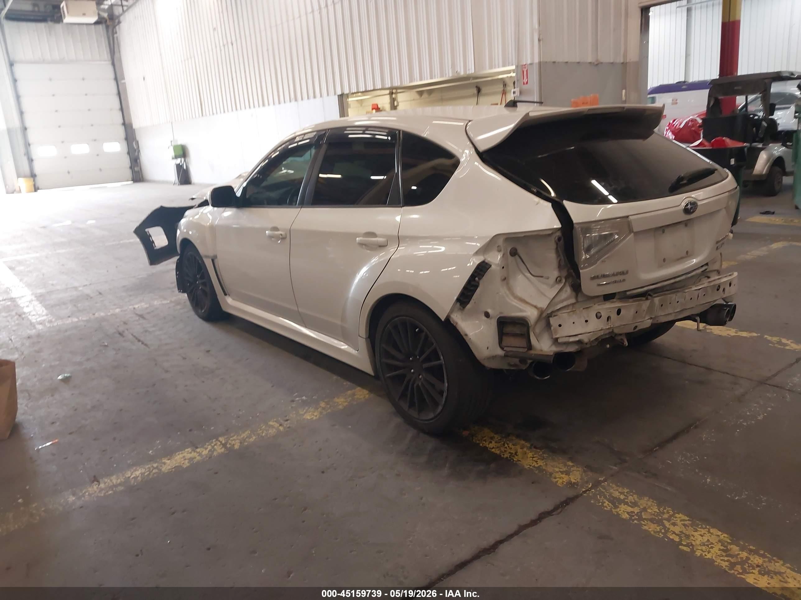 2013 Subaru Impreza Wrx   White vin: JF1GR7E65DG206377