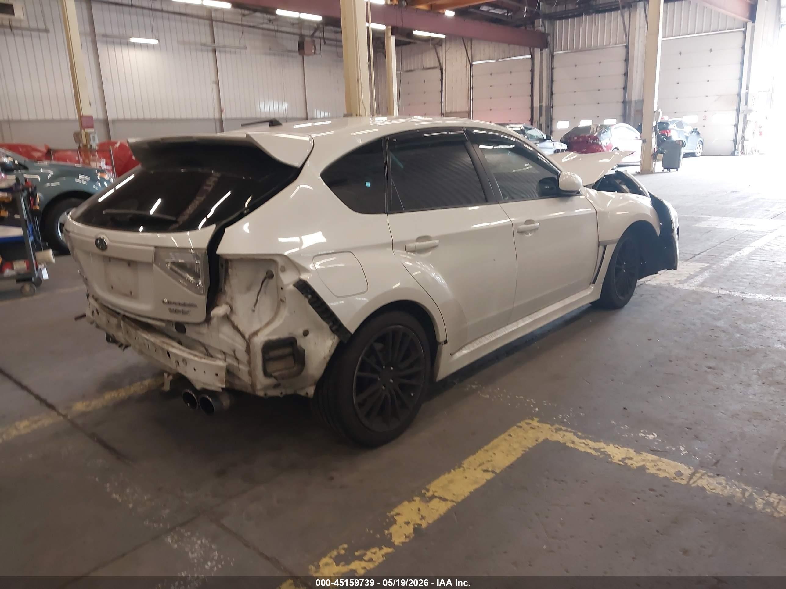 2013 Subaru Impreza Wrx   White vin: JF1GR7E65DG206377