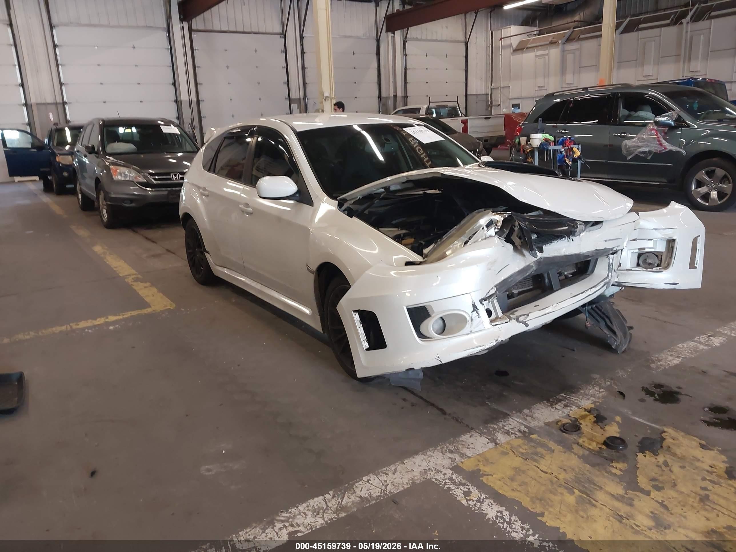 2013 Subaru Impreza Wrx   White vin: JF1GR7E65DG206377