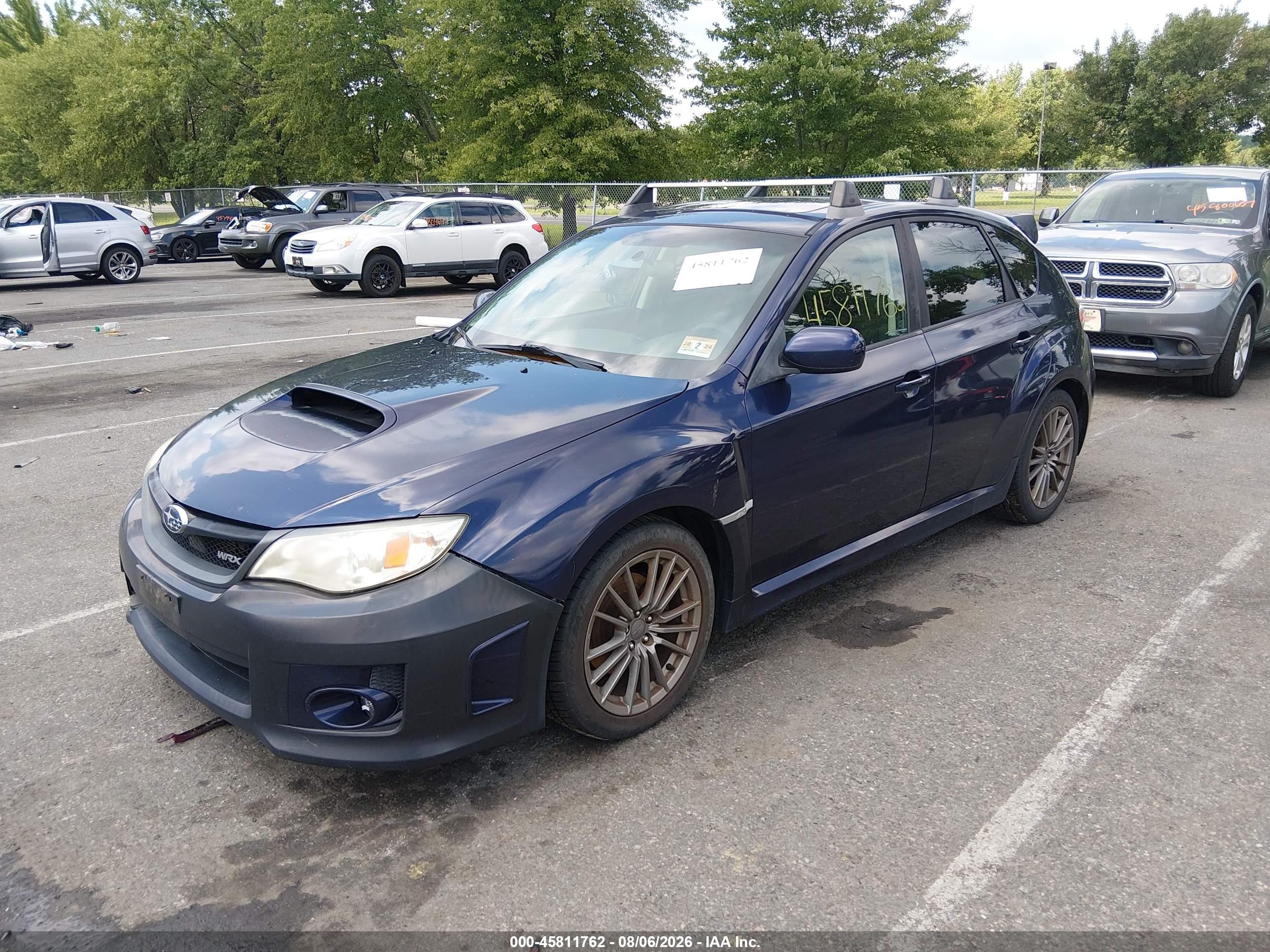 2013 Subaru Impreza Wrx Premium Blue vin: JF1GR7E65DG824153