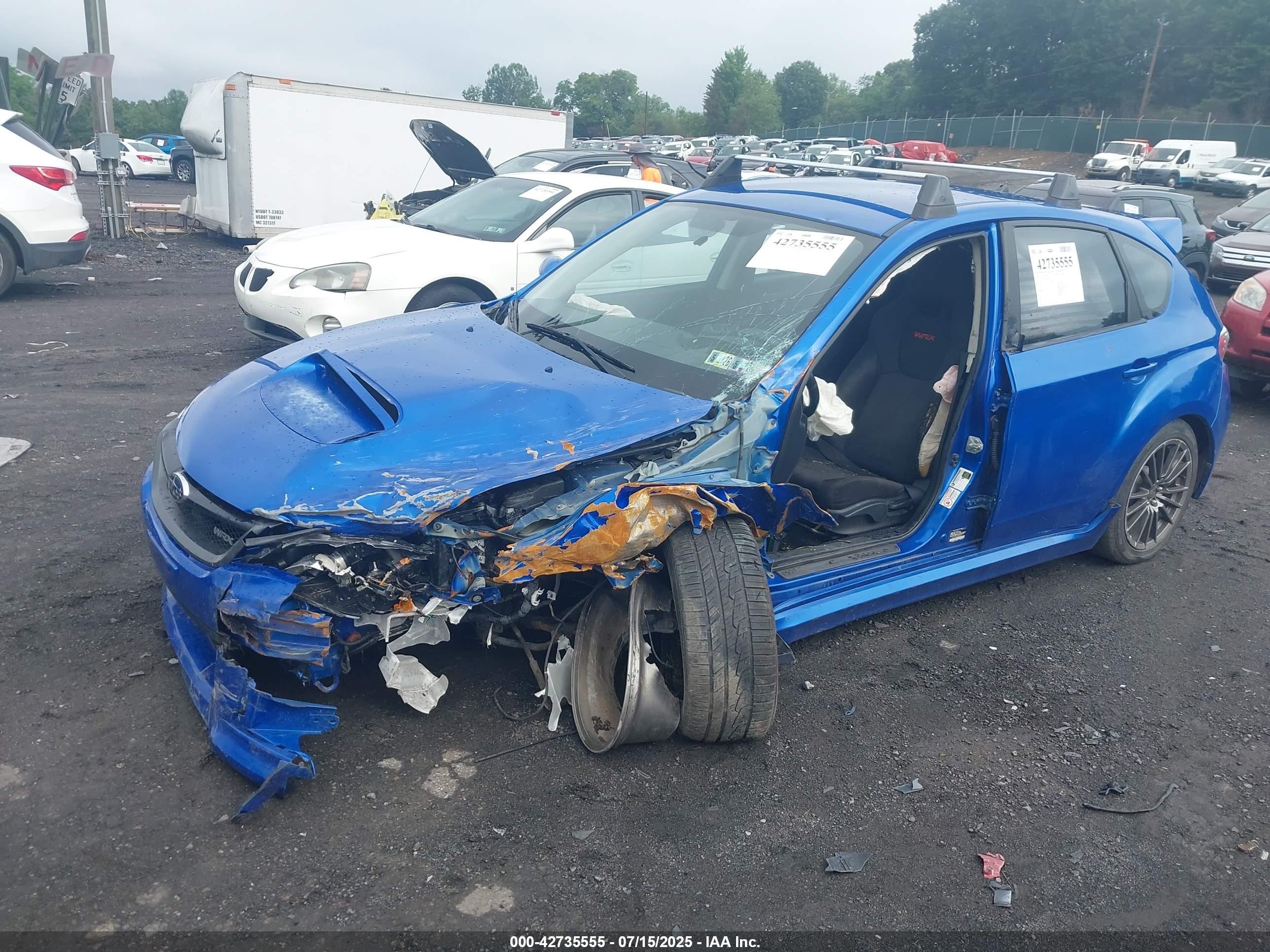 2014 Subaru Impreza Wrx   Blue vin: JF1GR7E65EG200029
