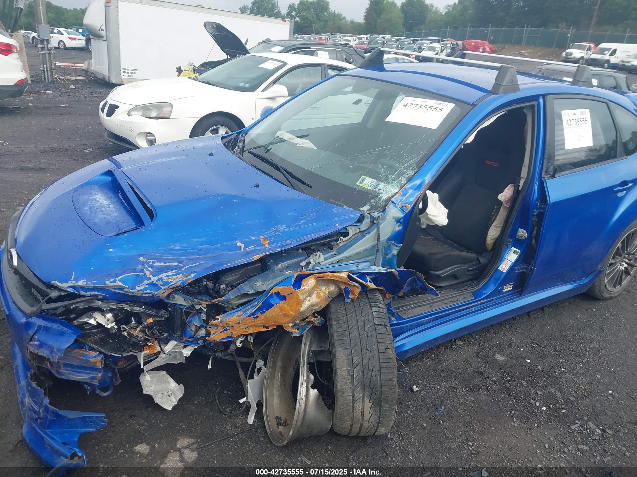 2014 Subaru Impreza Wrx   Blue vin: JF1GR7E65EG200029