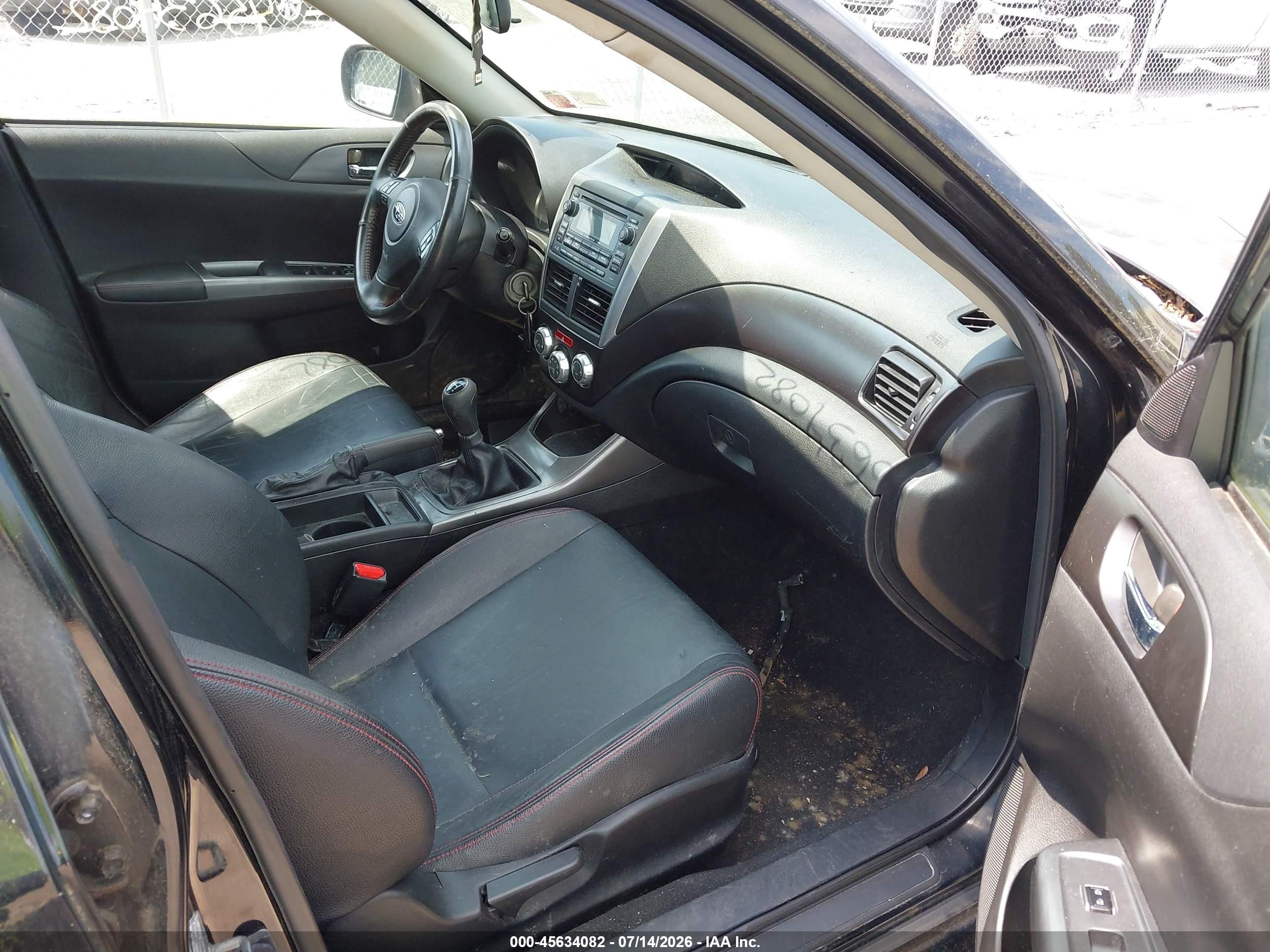 2011 Subaru Impreza Wrx Limited Black vin: JF1GR7E66BG827558