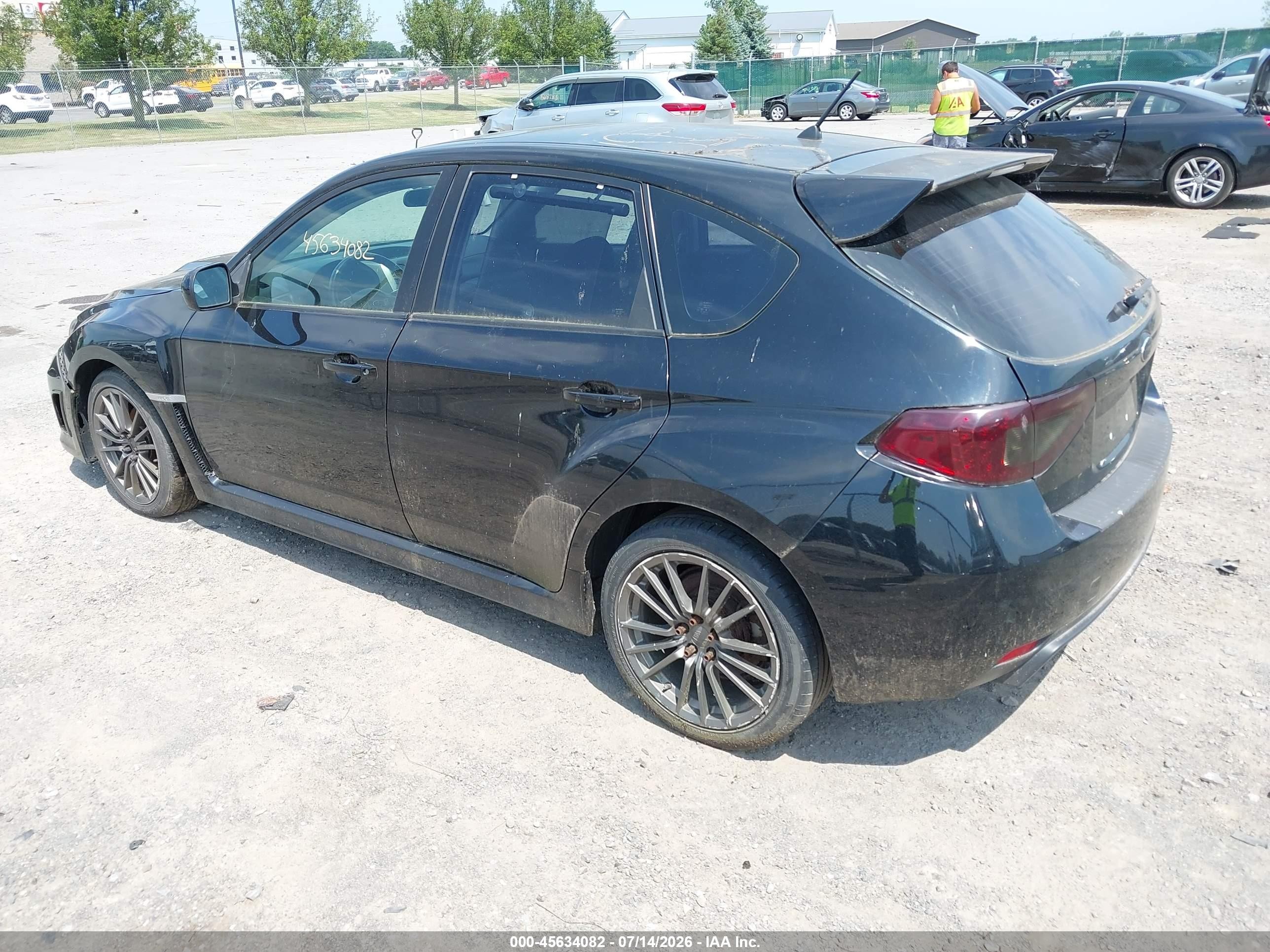 2011 Subaru Impreza Wrx Limited Black vin: JF1GR7E66BG827558