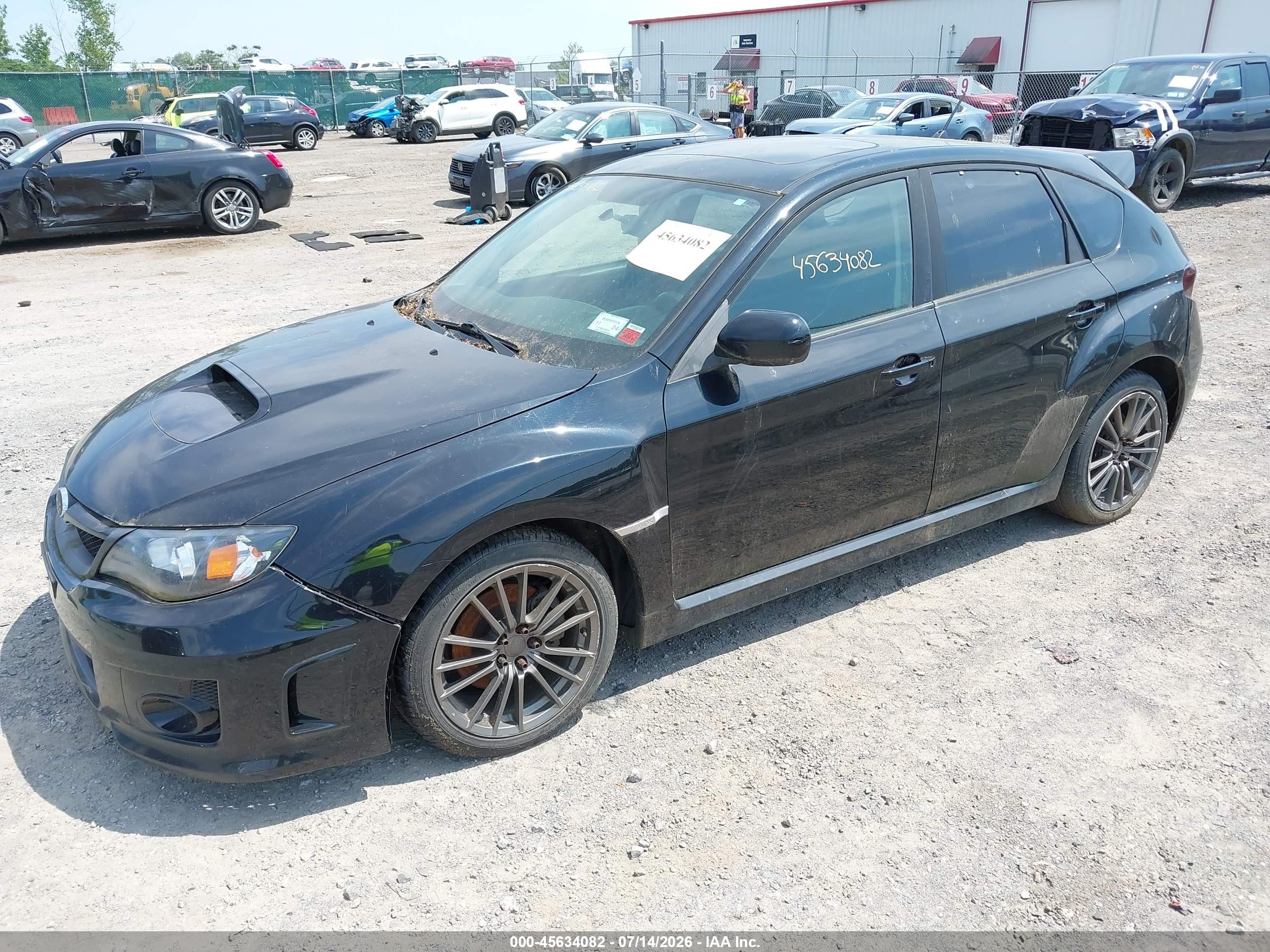 2011 Subaru Impreza Wrx Limited Black vin: JF1GR7E66BG827558