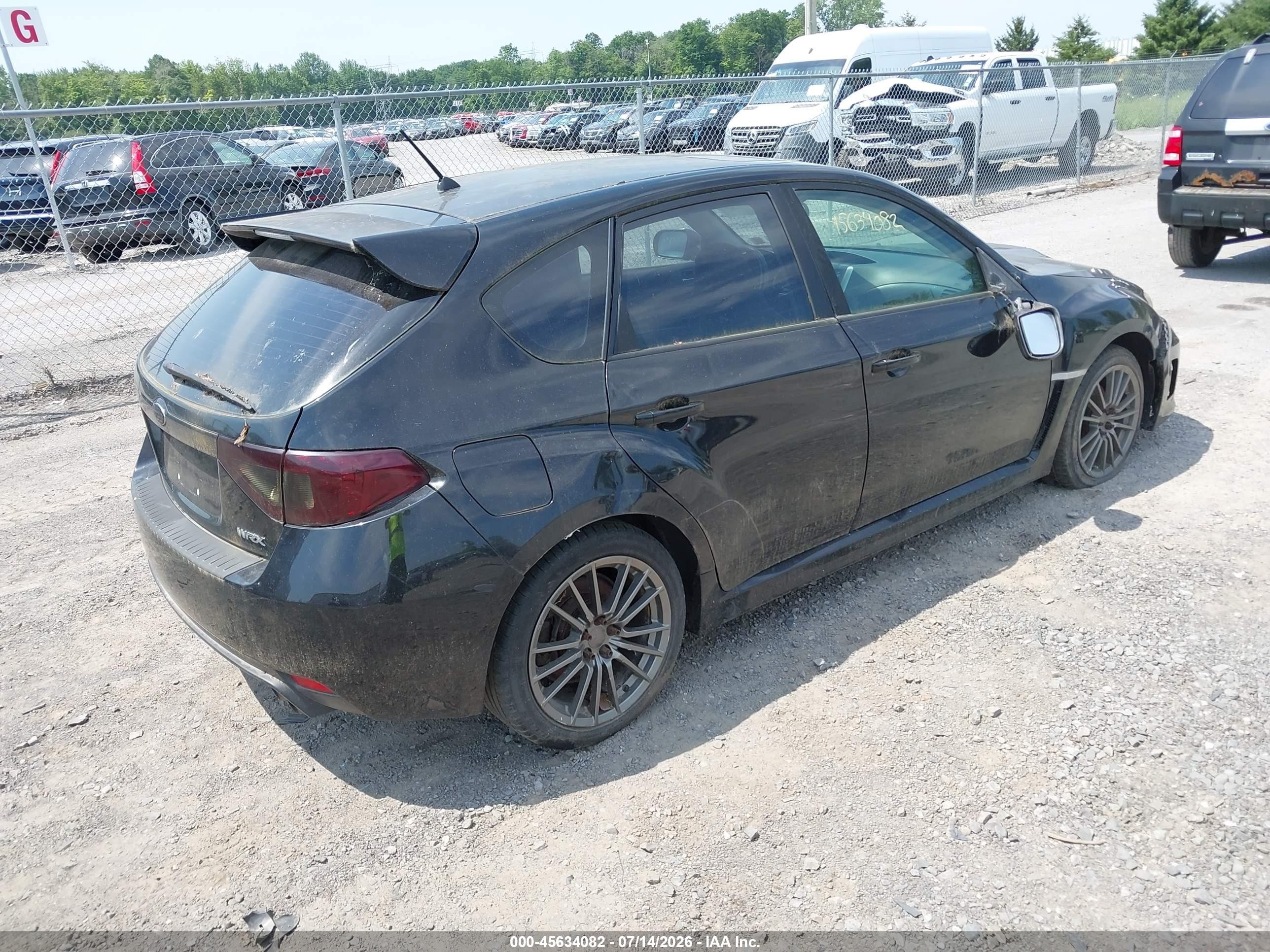 2011 Subaru Impreza Wrx Limited Black vin: JF1GR7E66BG827558