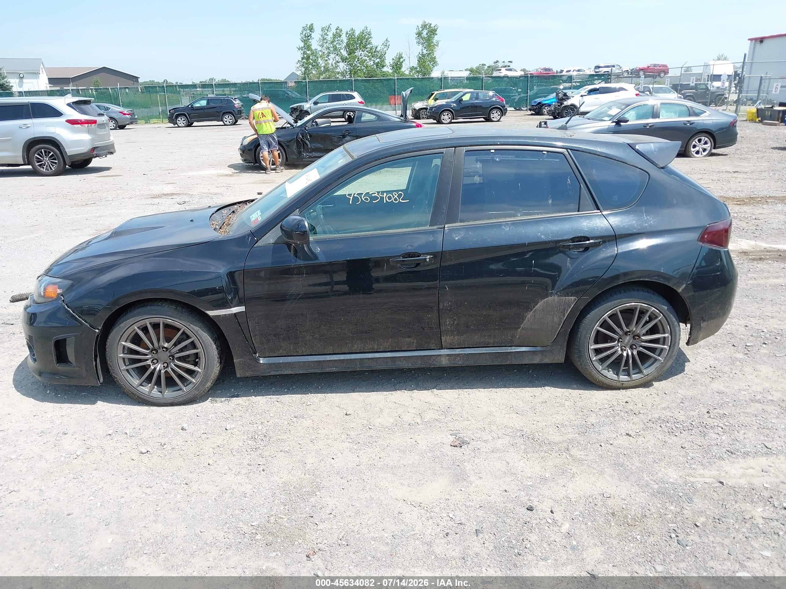 2011 Subaru Impreza Wrx Limited Black vin: JF1GR7E66BG827558