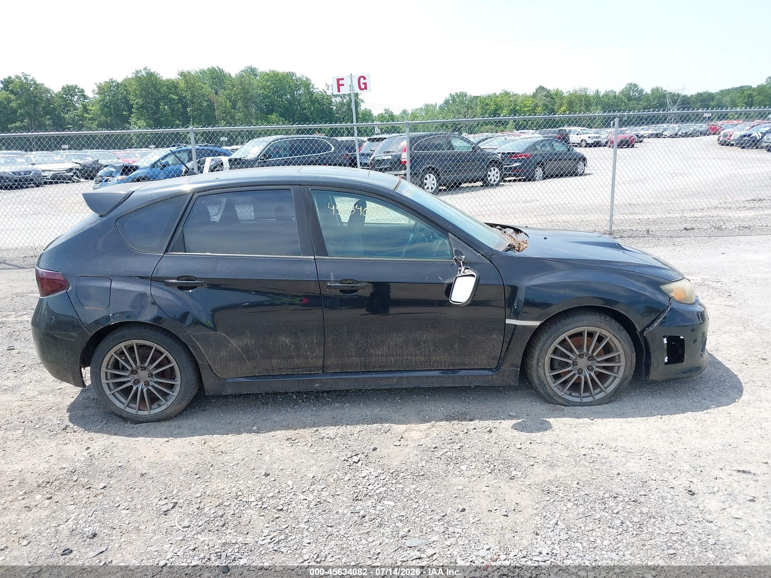 2011 Subaru Impreza Wrx Limited Black vin: JF1GR7E66BG827558