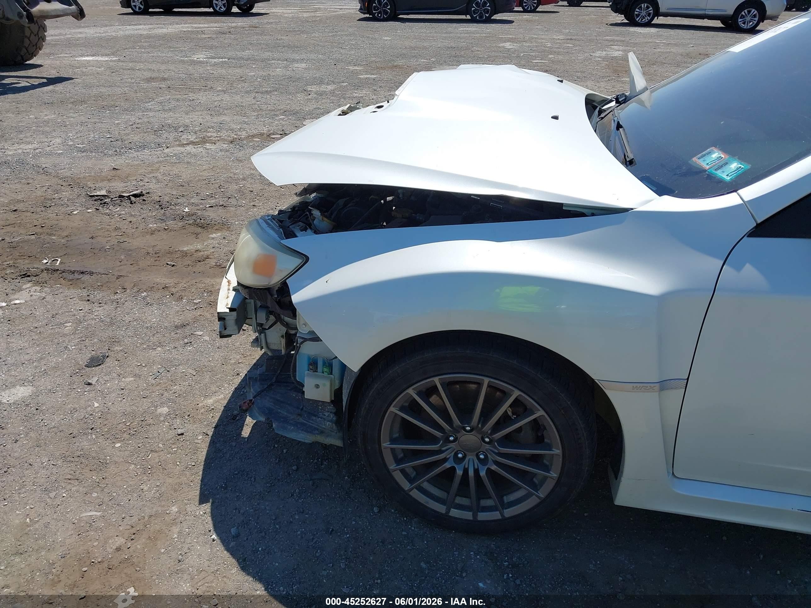 2013 Subaru Impreza Wrx Premium White vin: JF1GR7E66DG805689