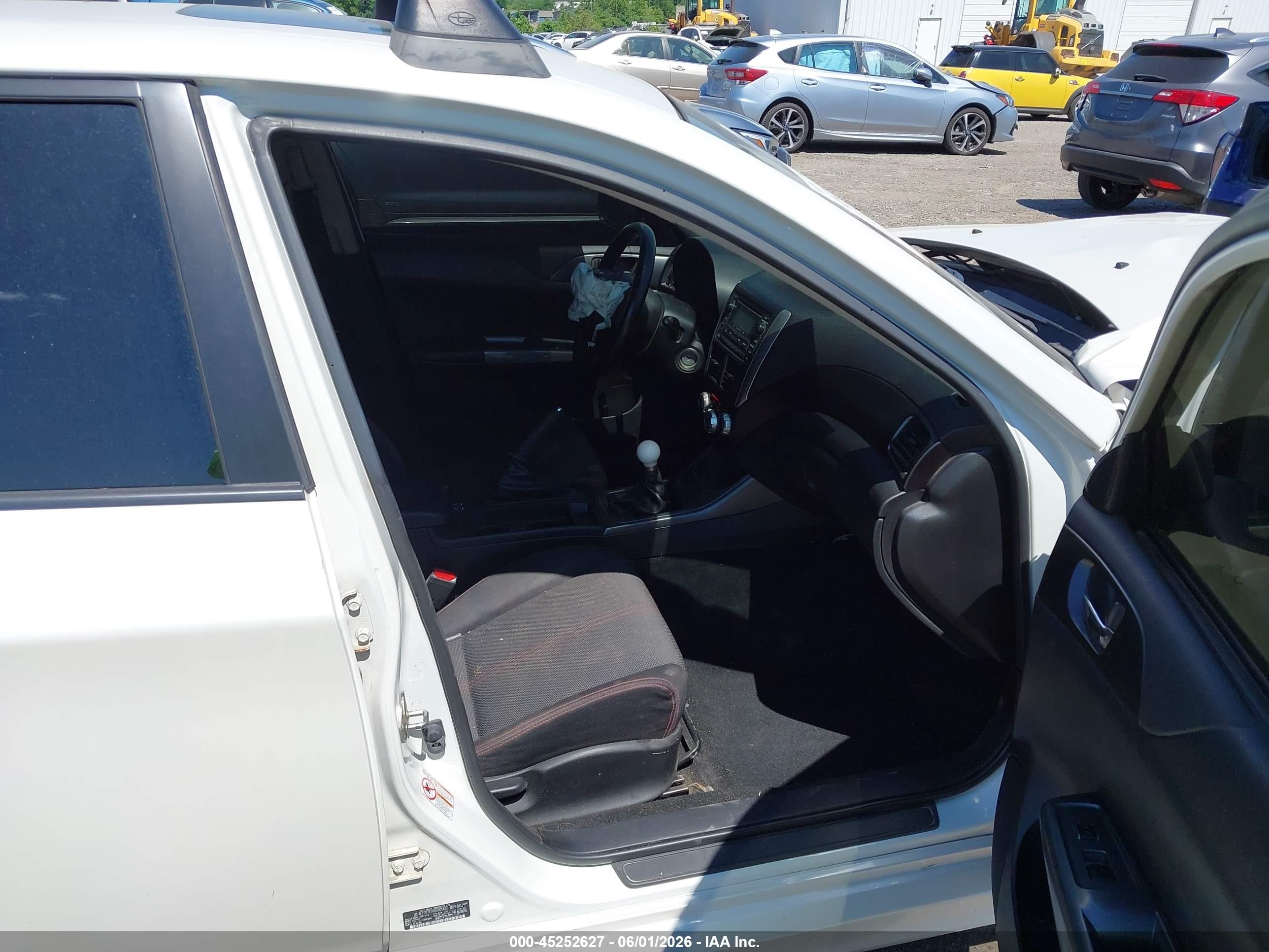 2013 Subaru Impreza Wrx Premium White vin: JF1GR7E66DG805689